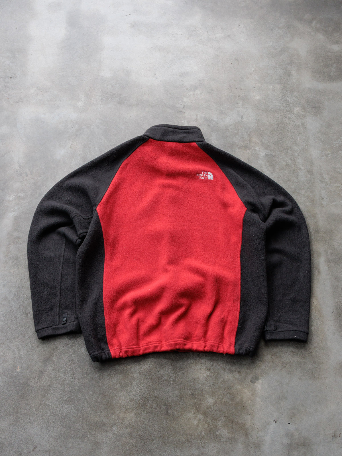 Vintage 90s Black The North Face Colourblock Fleece Jacket (XL)