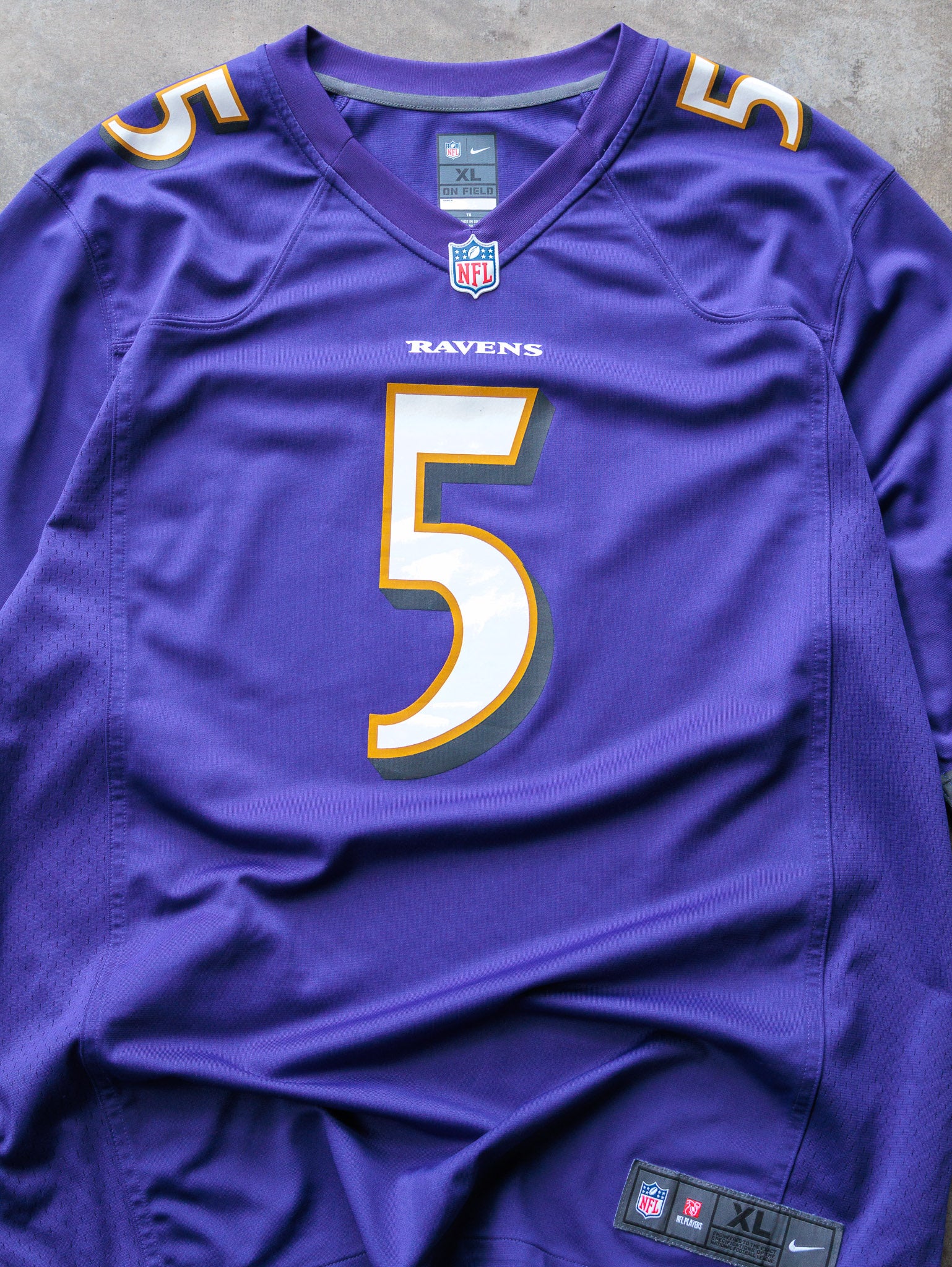 Purple Nike Baltimore Ravens Joe Flacco NFL Jersey (XL)