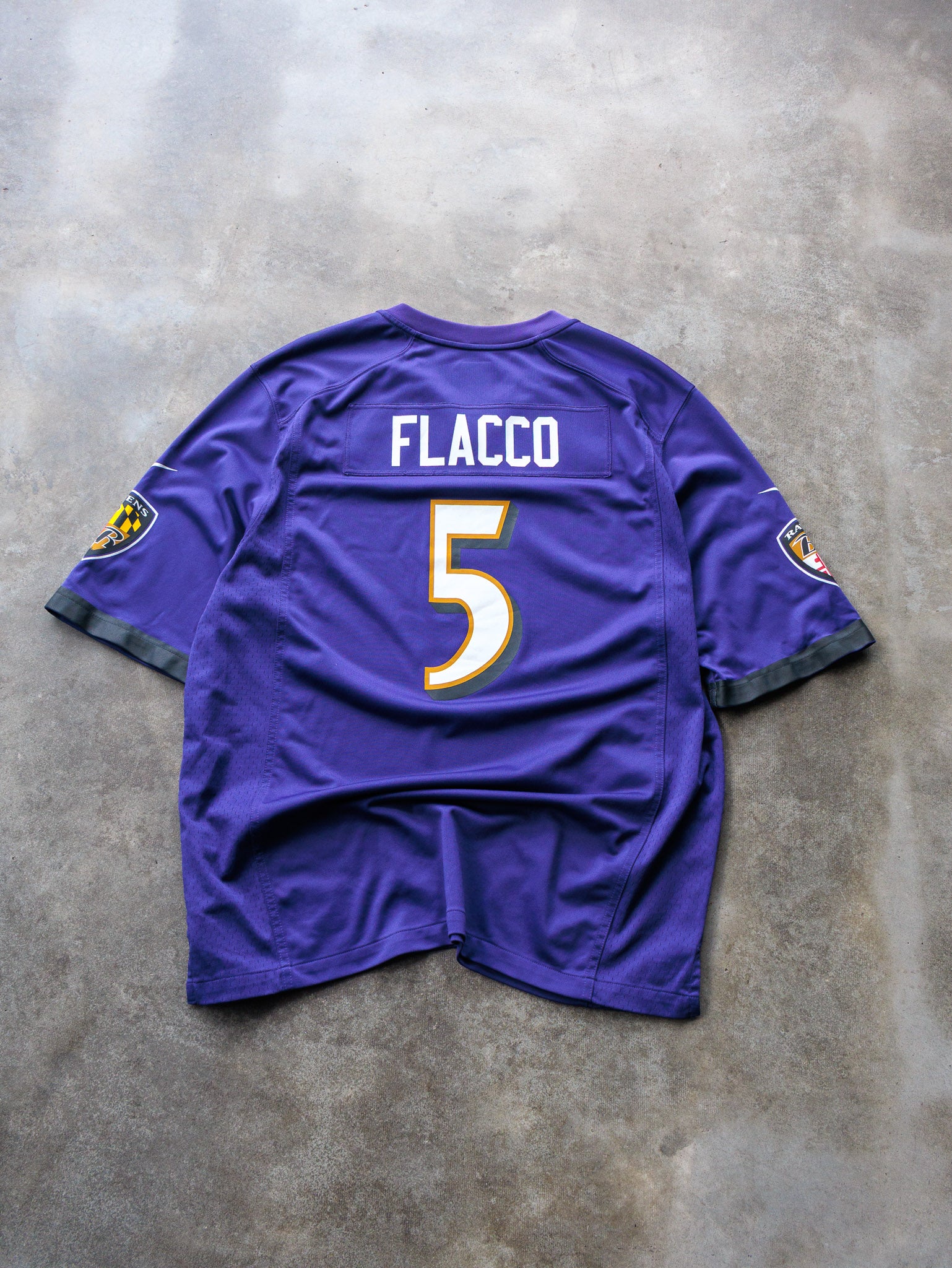 Purple Nike Baltimore Ravens Joe Flacco NFL Jersey (XL)