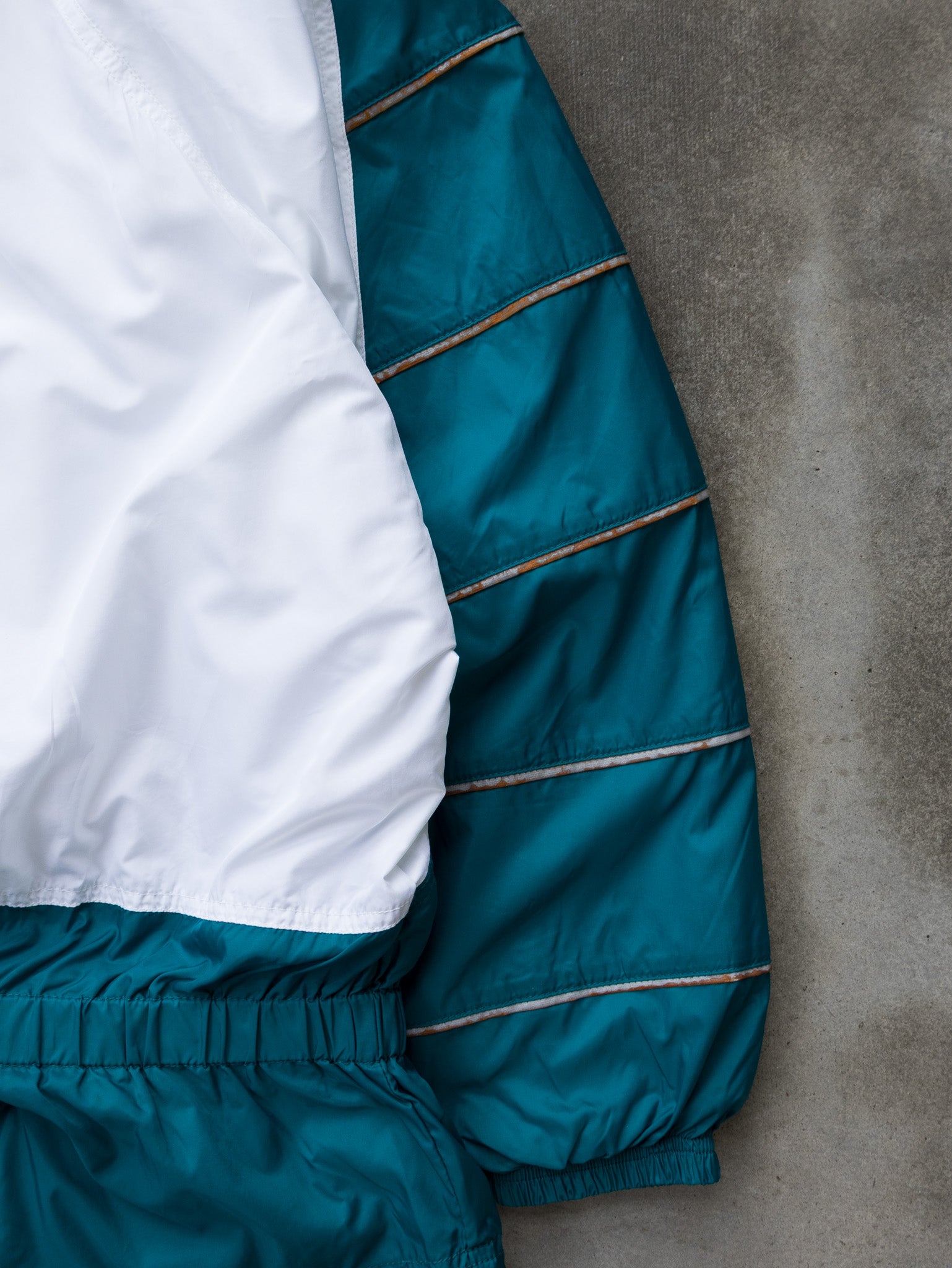 Vintage Teal and White Nike Windbreaker Jacket (12-14Y)