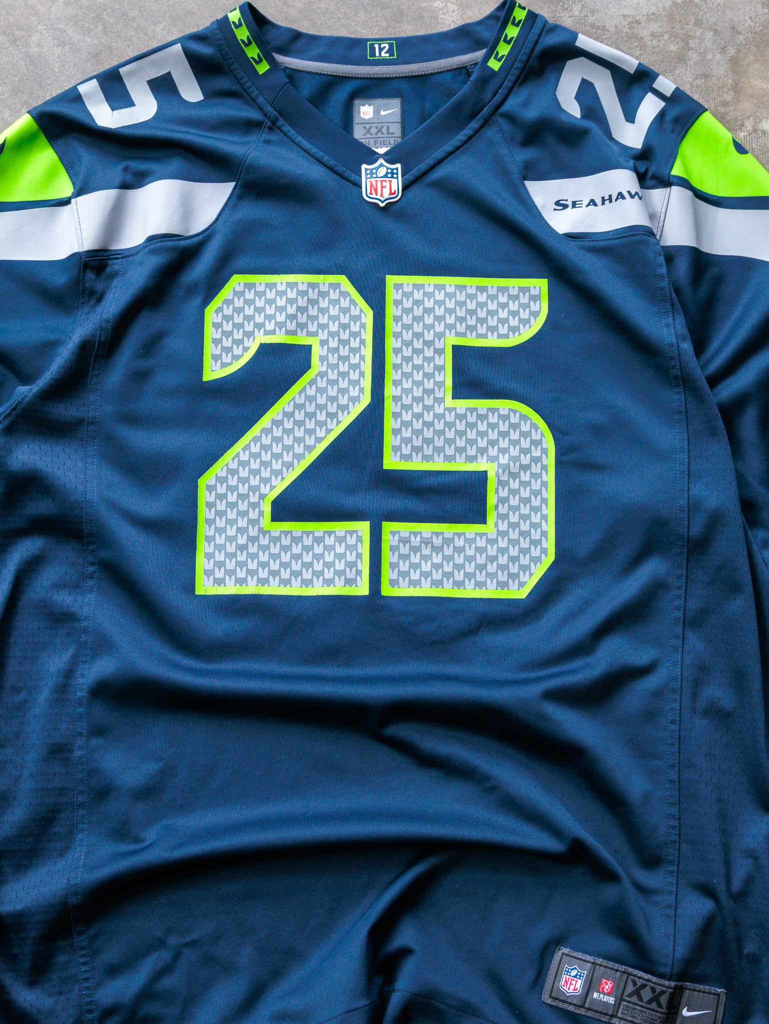 Navy Nike Seattle Seahawks Richard Sherman NFL Jersey (2XL)
