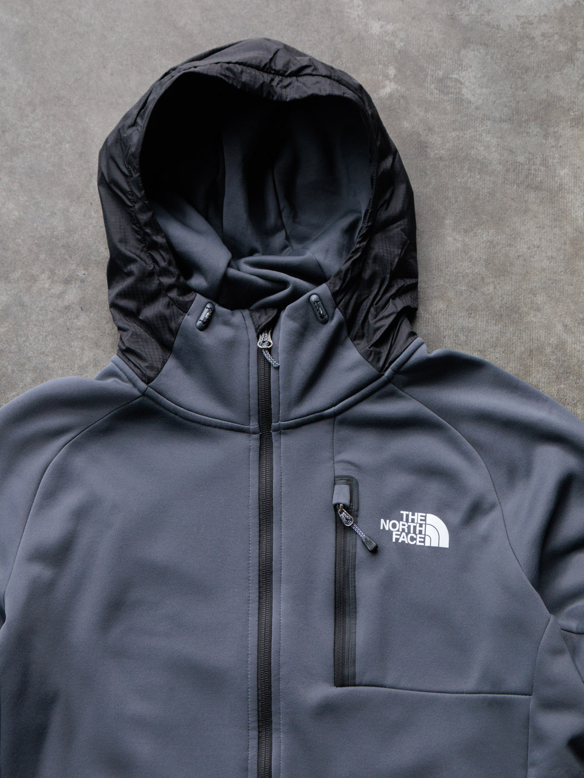Vintage Grey The North Face Fleece Jacket (M)