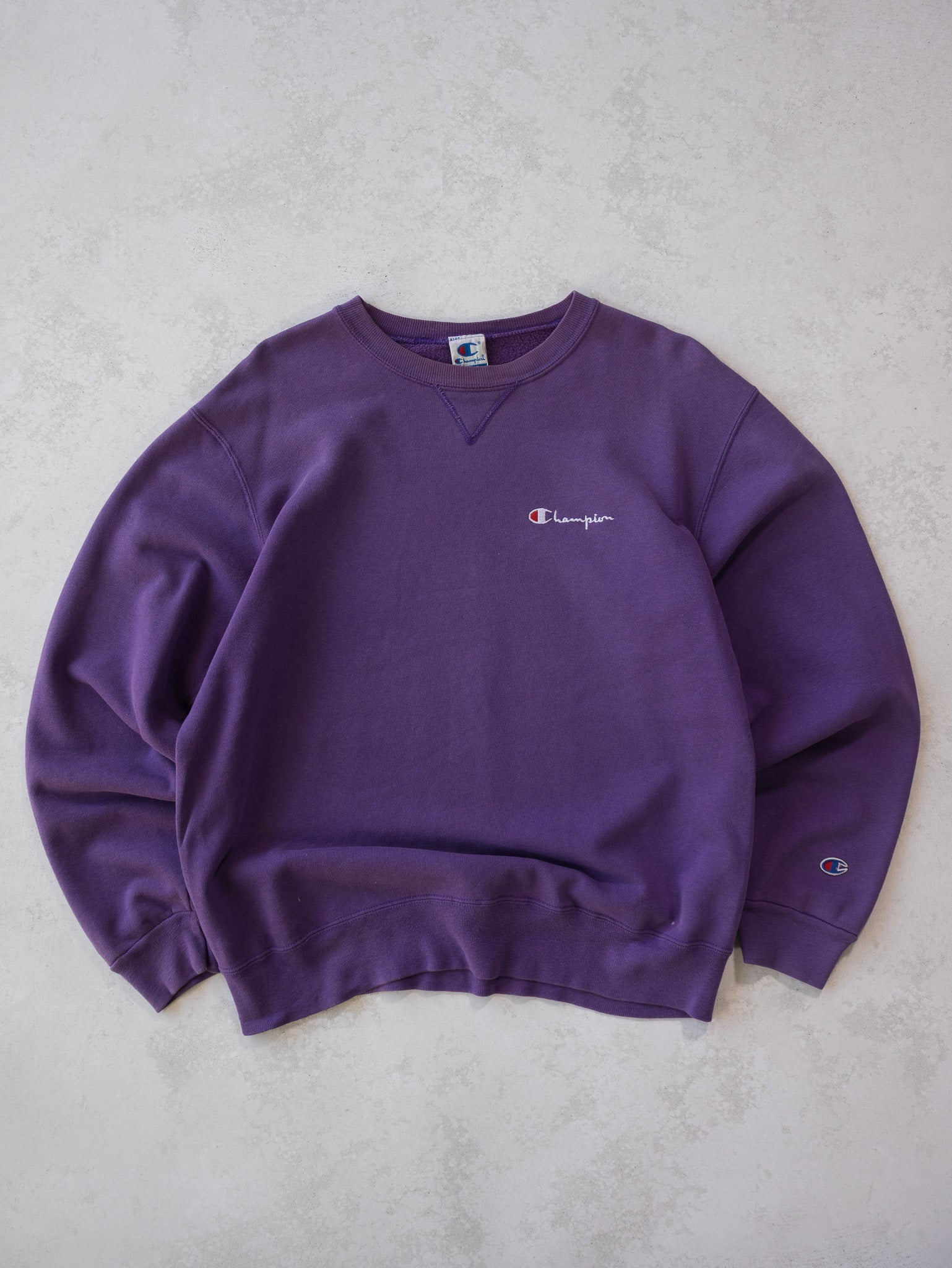 Vintage '90s Champion Purple Sweatshirt (L)
