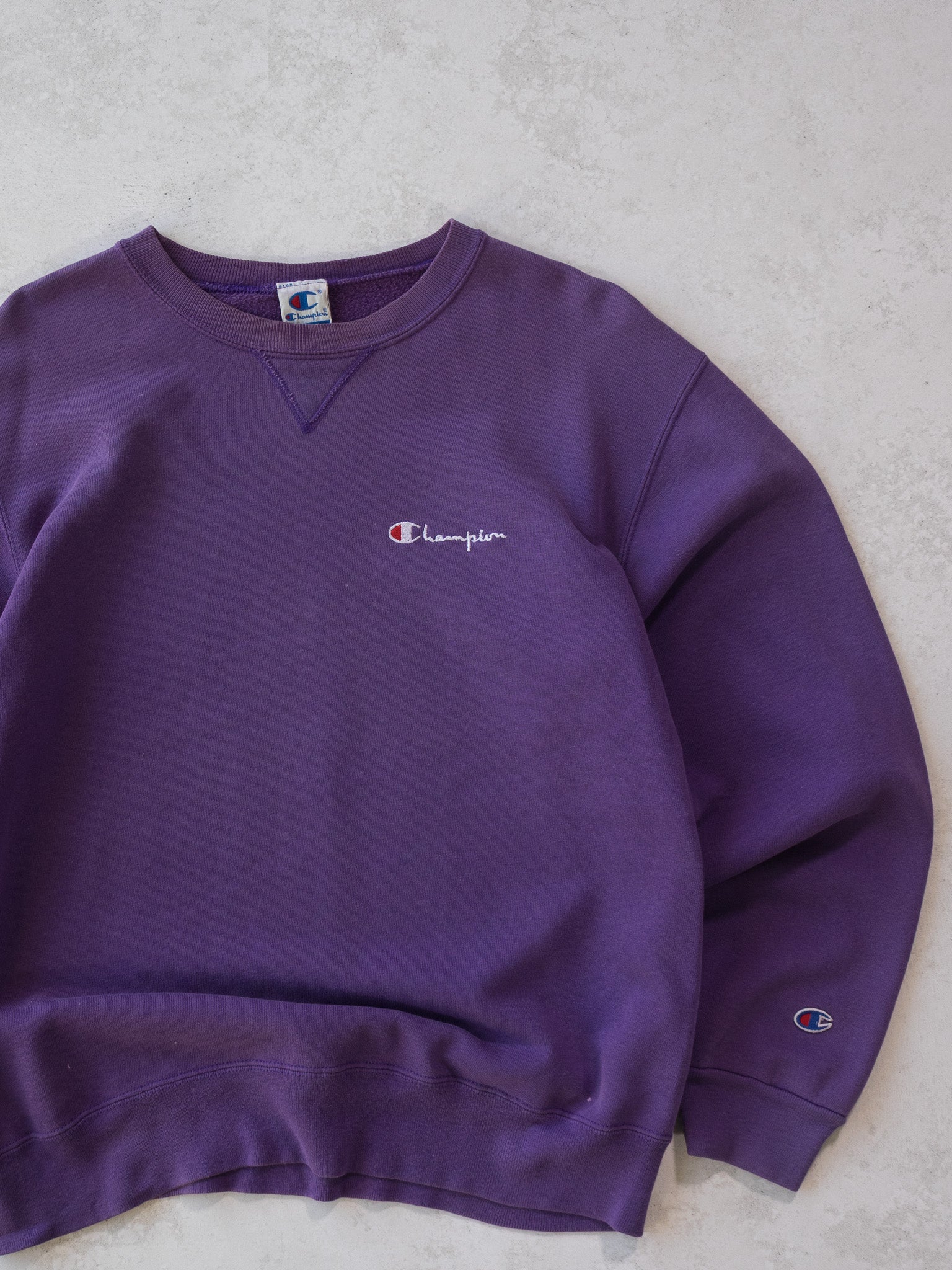 Vintage '90s Champion Purple Sweatshirt (L)