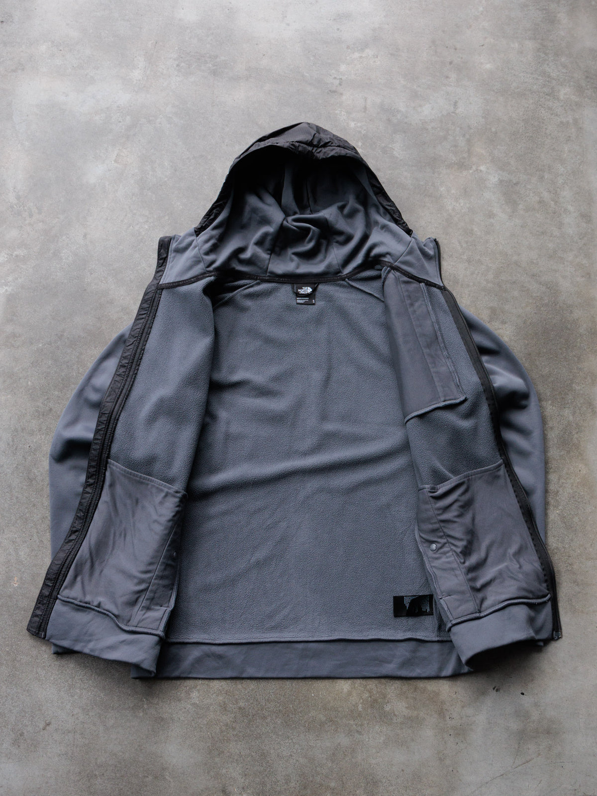 Vintage Grey The North Face Fleece Jacket (M)