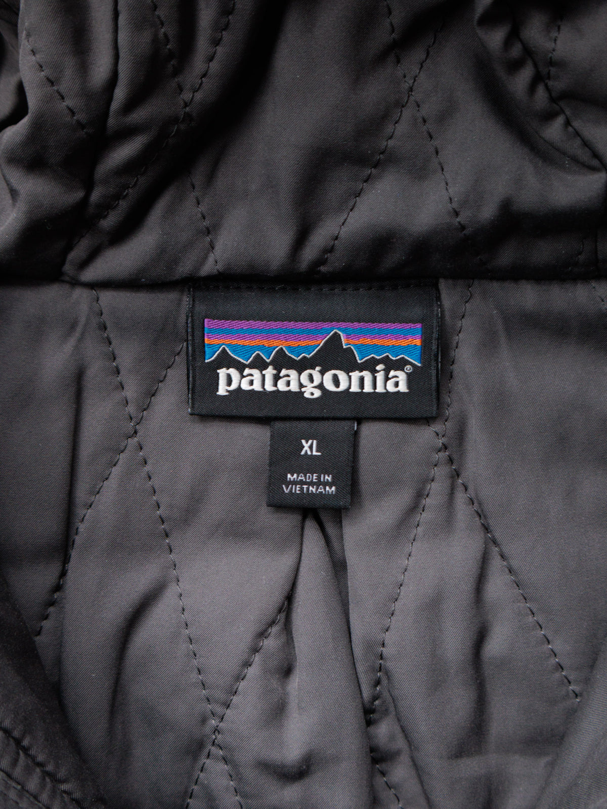 Vintage Grey Patagonia Colourblock Fleece Jacket (XL)