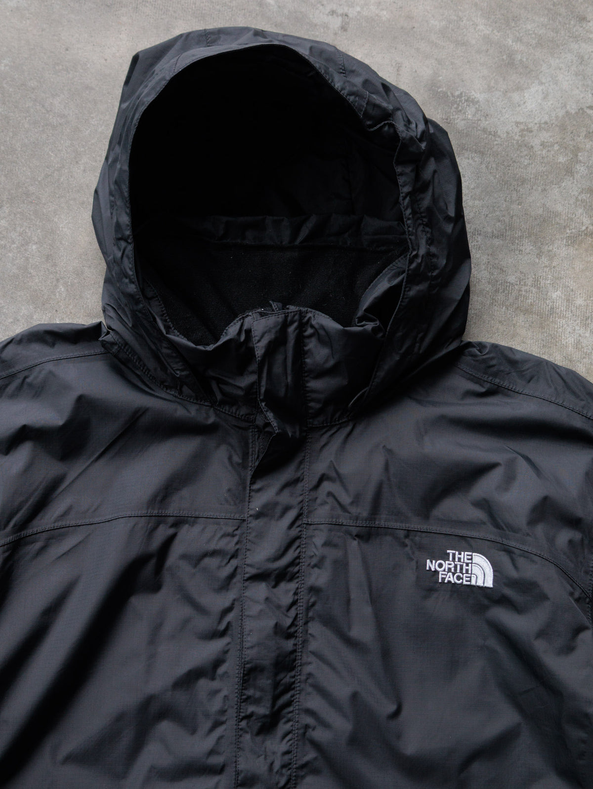 Vintage Black The North Face Windbreaker (XL)