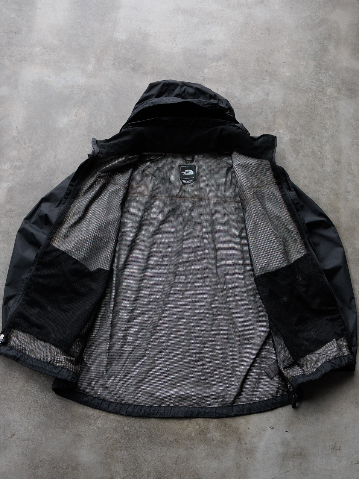 Vintage Black The North Face Windbreaker (XL)