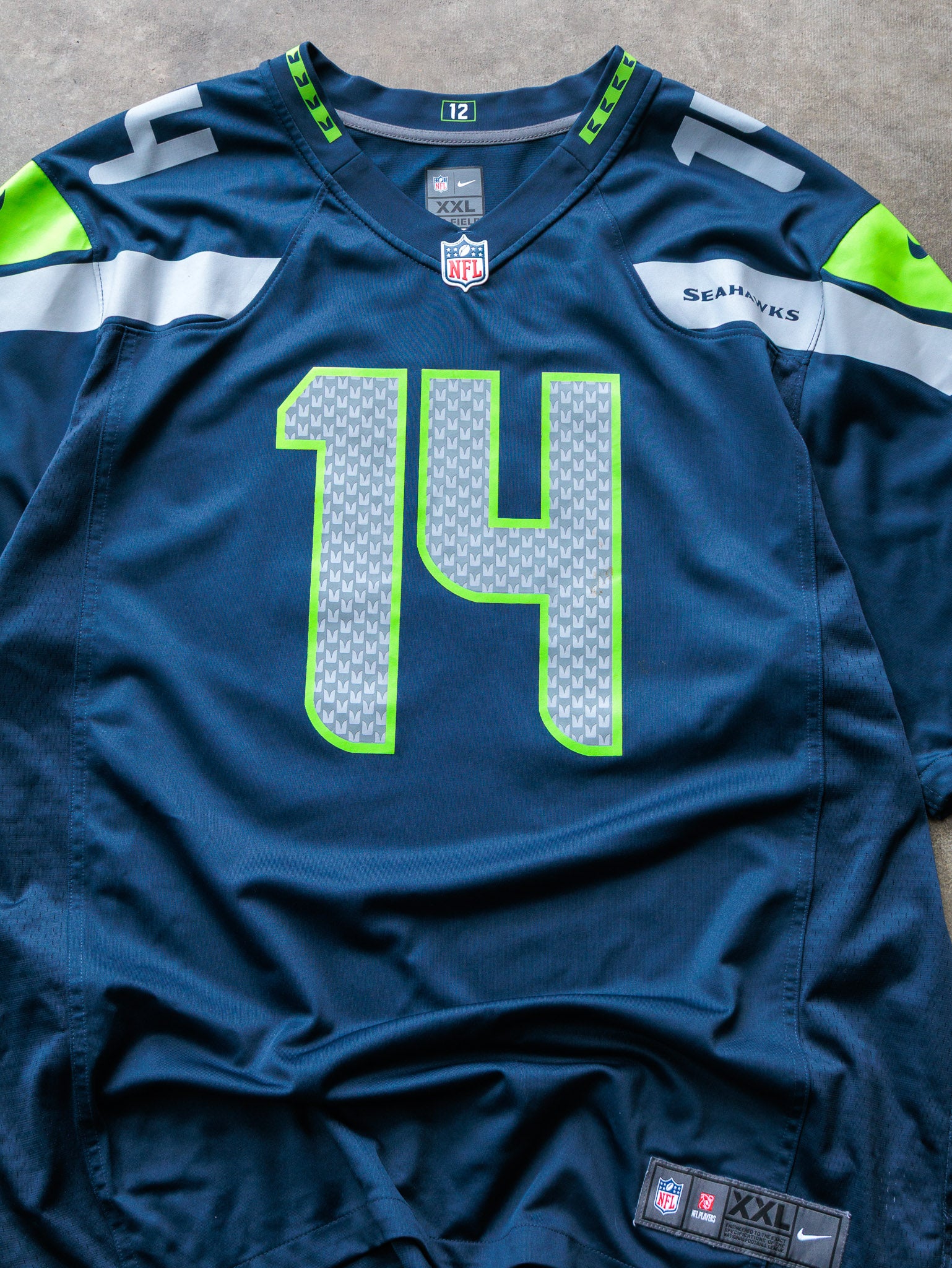 Navy Nike DK Metcalf Seattle Seahawks NFL Jersey (2XL)