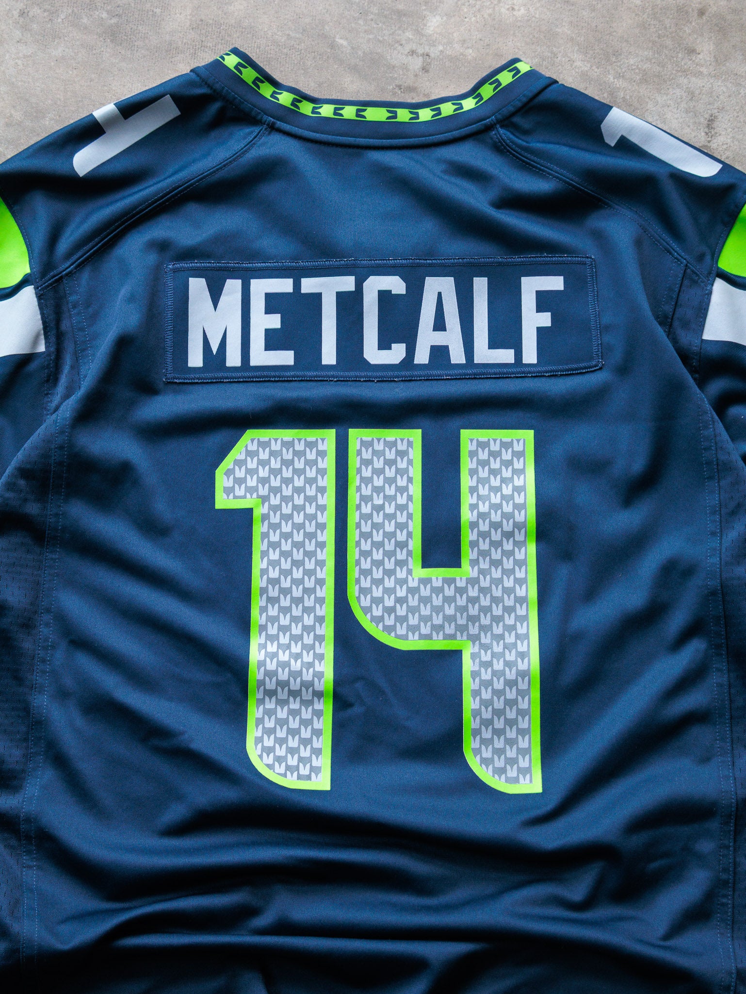 Navy Nike DK Metcalf Seattle Seahawks NFL Jersey (2XL)