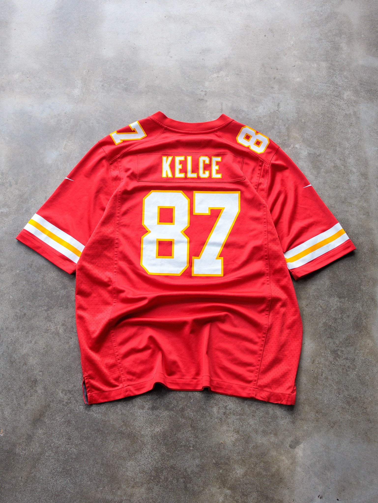 Red Nike Travis Kelce Kansas City Chiefs NFL Jersey (L)