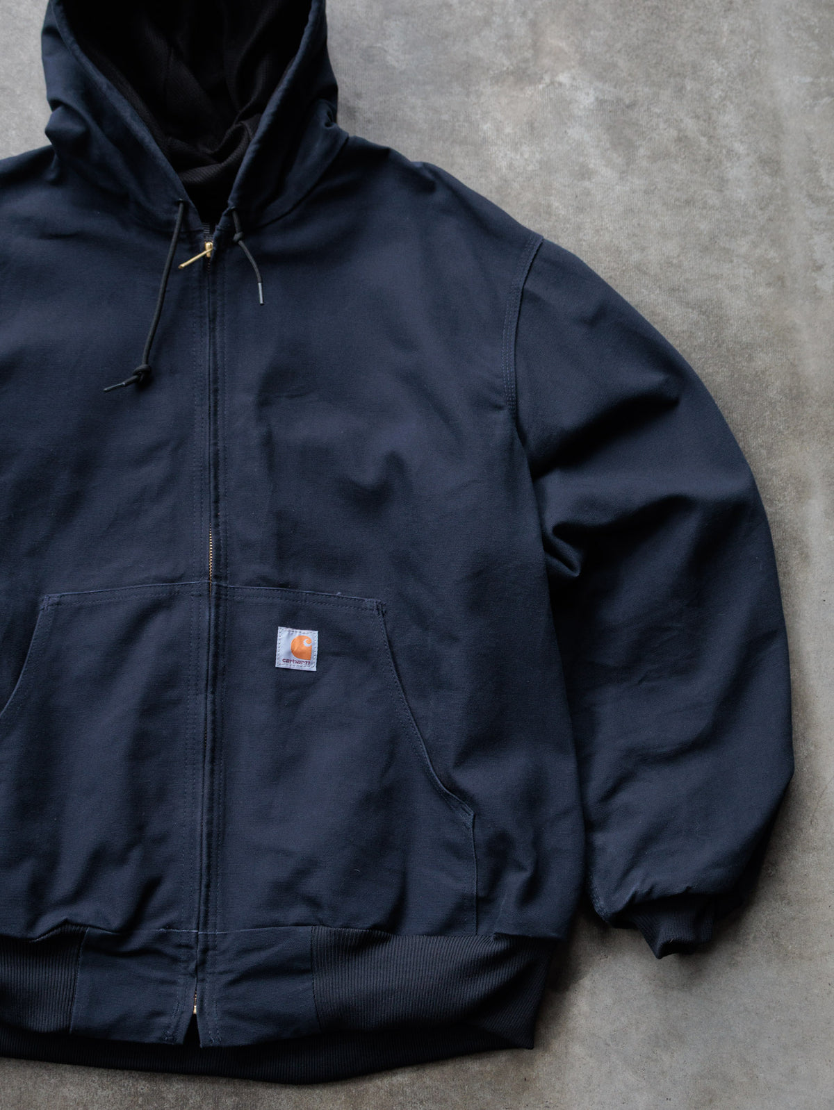 Vintage Carhartt J131 DNY 'Dark Navy' Active Jacket (XL)