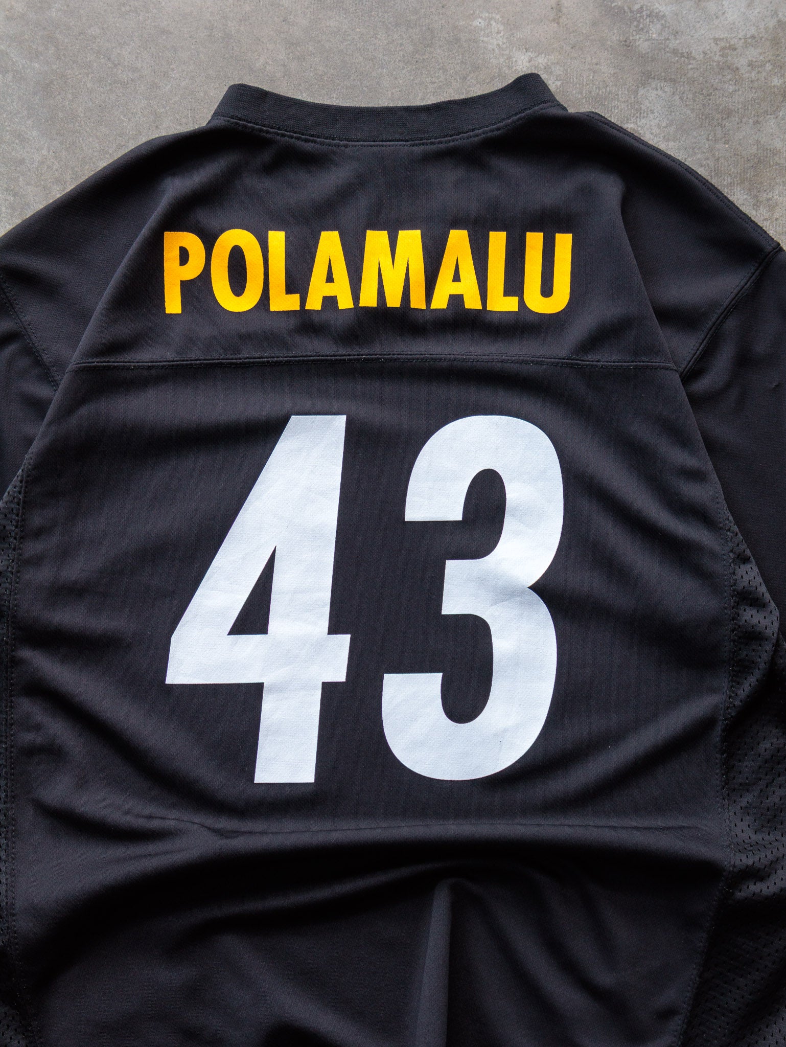 Vintage 00s Reebok Pittsburgh Steelers Troy Polamalu NFL Jersey Youth (18-20Y)
