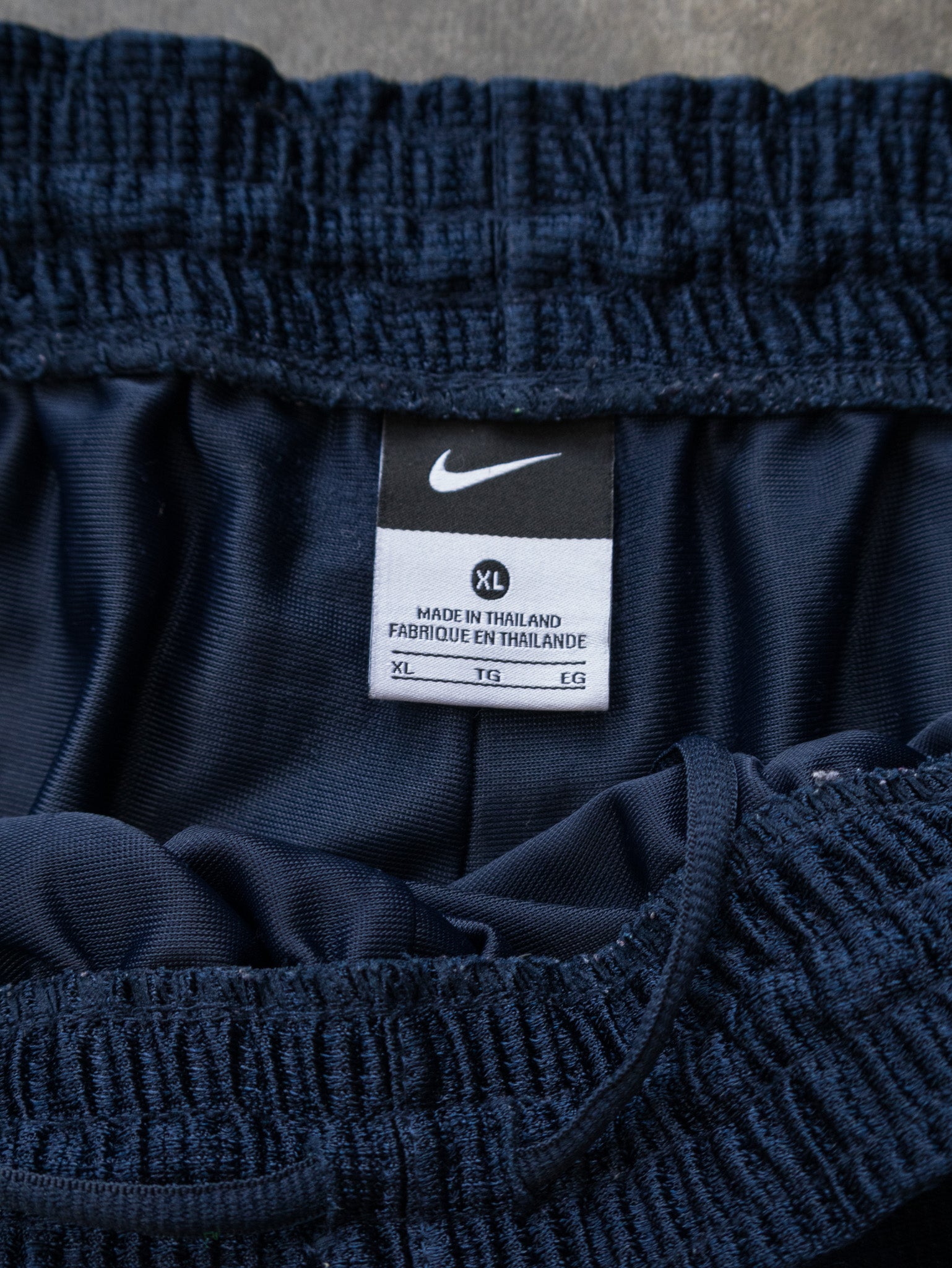 Vintage Navy Nike Basketball Shorts (XL)