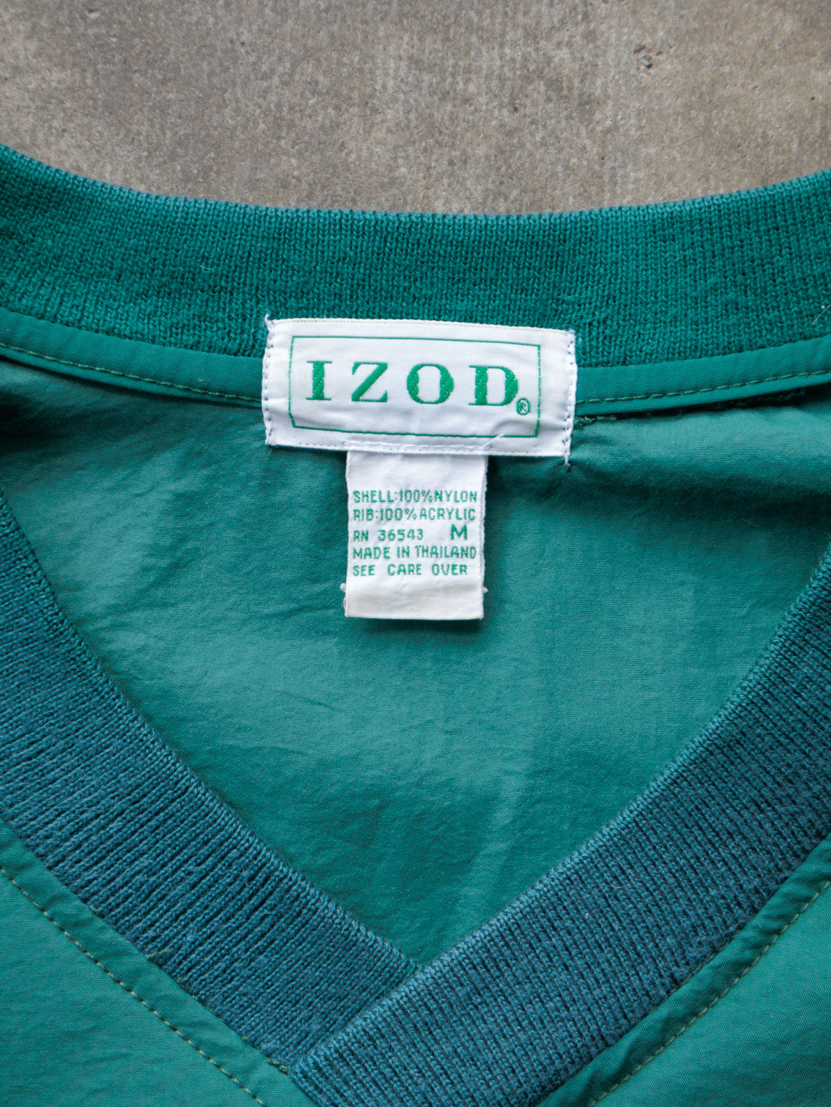 Vintage 90s Green IZOD Windbreaker (M)