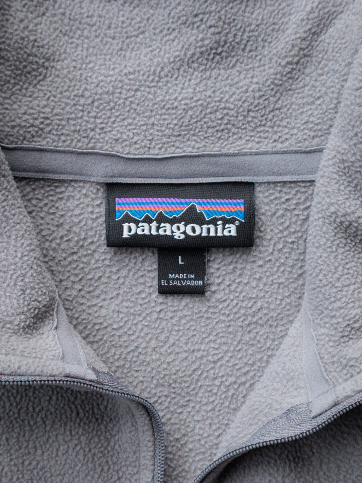 Grey Patagonia Fleece Quarter Zip (L)