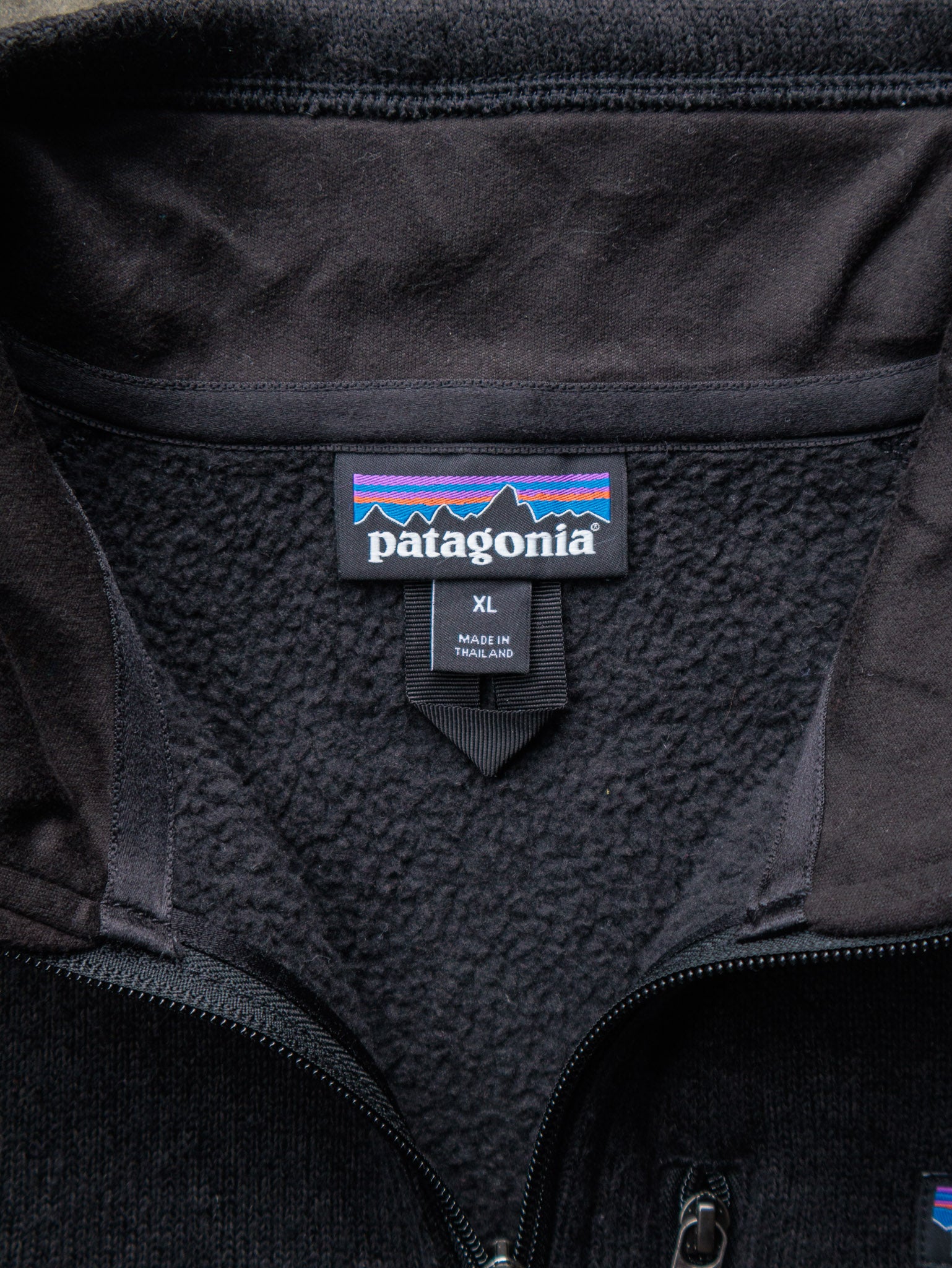 Vintage Charcoal Patagonia Better Sweater Quarter Zip Pullover Sweatshirt (XL)