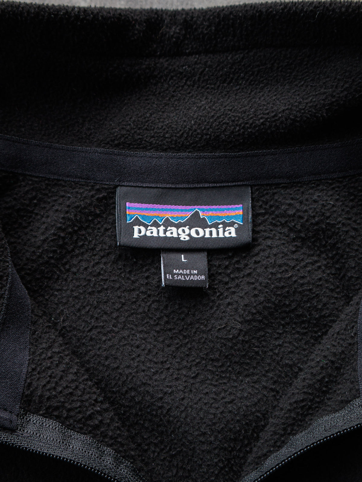 Black Patagonia Fleece Quarter Zip (L)