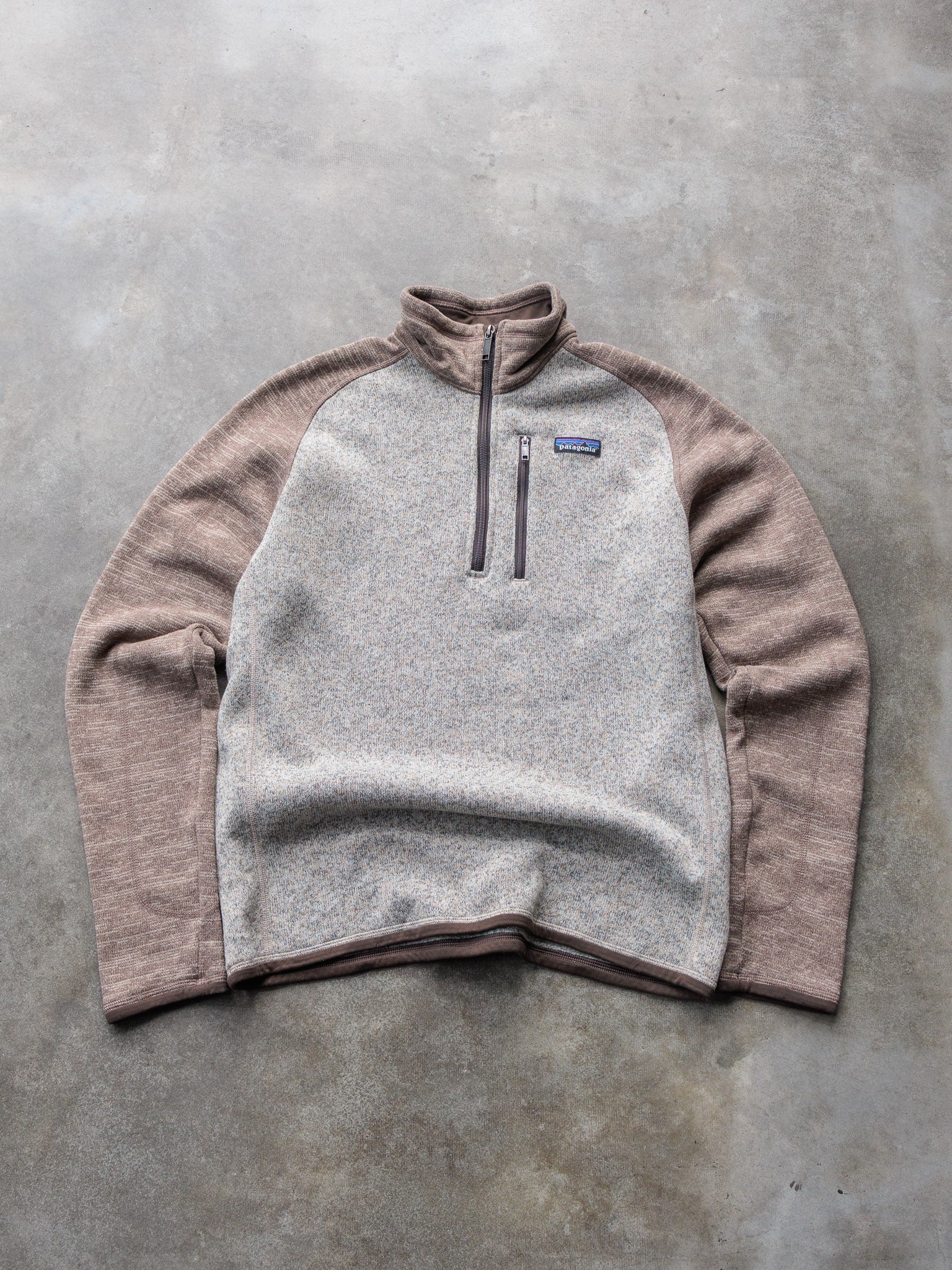 Vintage Brown Patagonia Better Sweater Quarter Zip Pullover Sweatshirt (M)