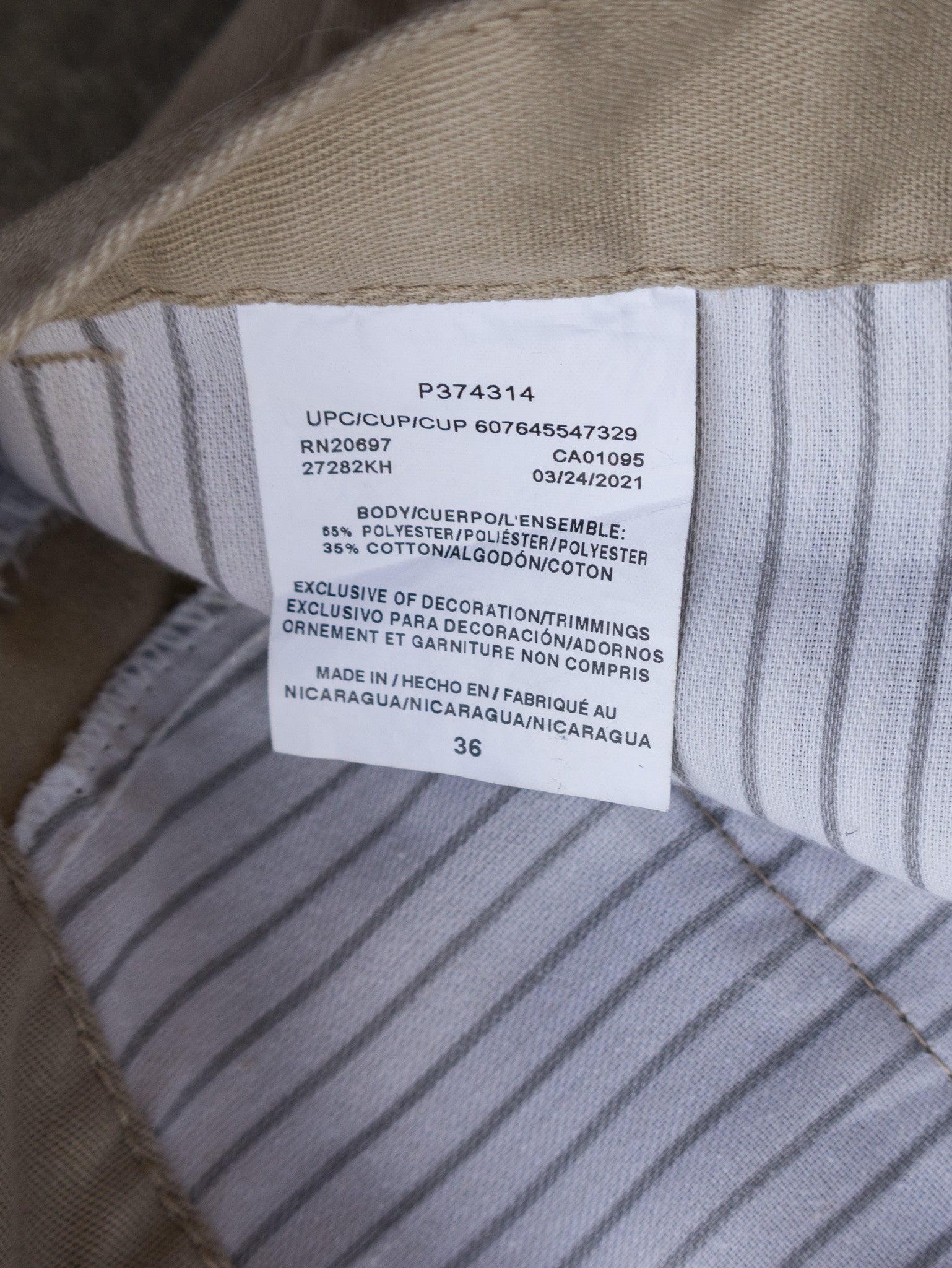 Vintage Khaki Dickies Work Shorts (W36)