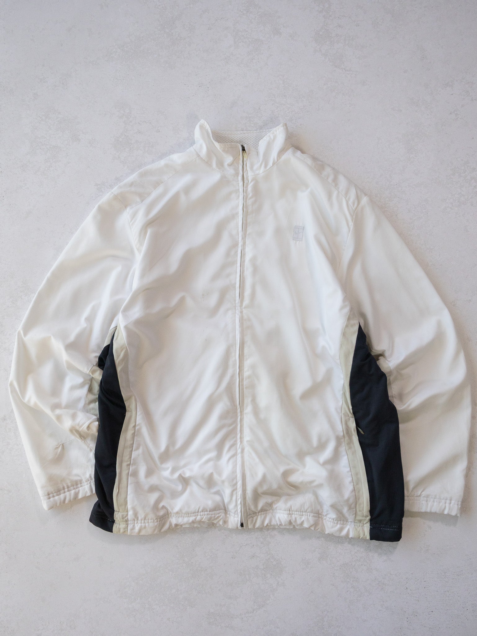 Vintage Nike White Track Jacket (L)