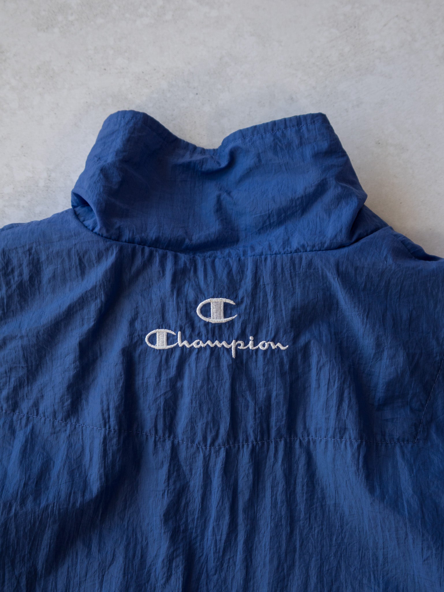 Vintage Champion Blue/Black Track Jacket (XL)