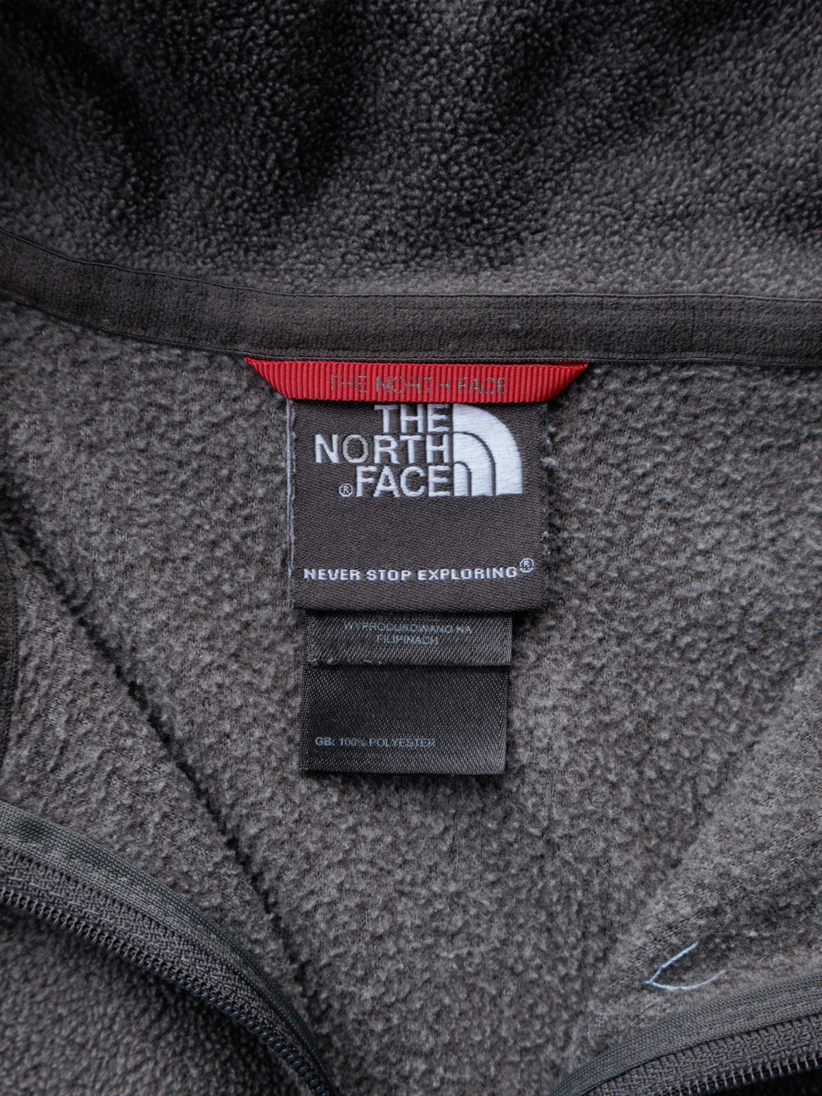 Vintage Grey The North Face Fleece Quarter Zip (L)