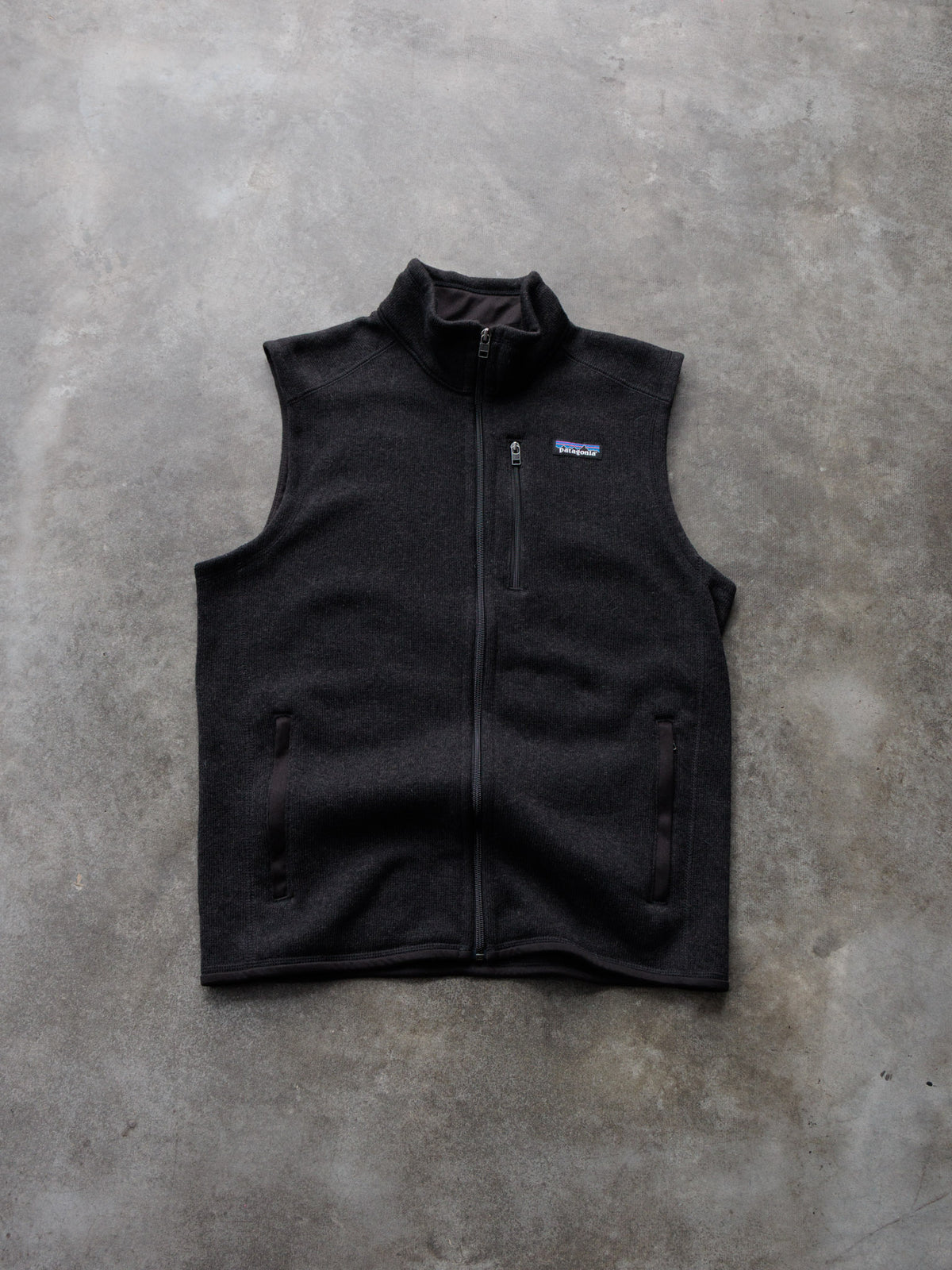 Black Patagonia Fleece Vest (M)