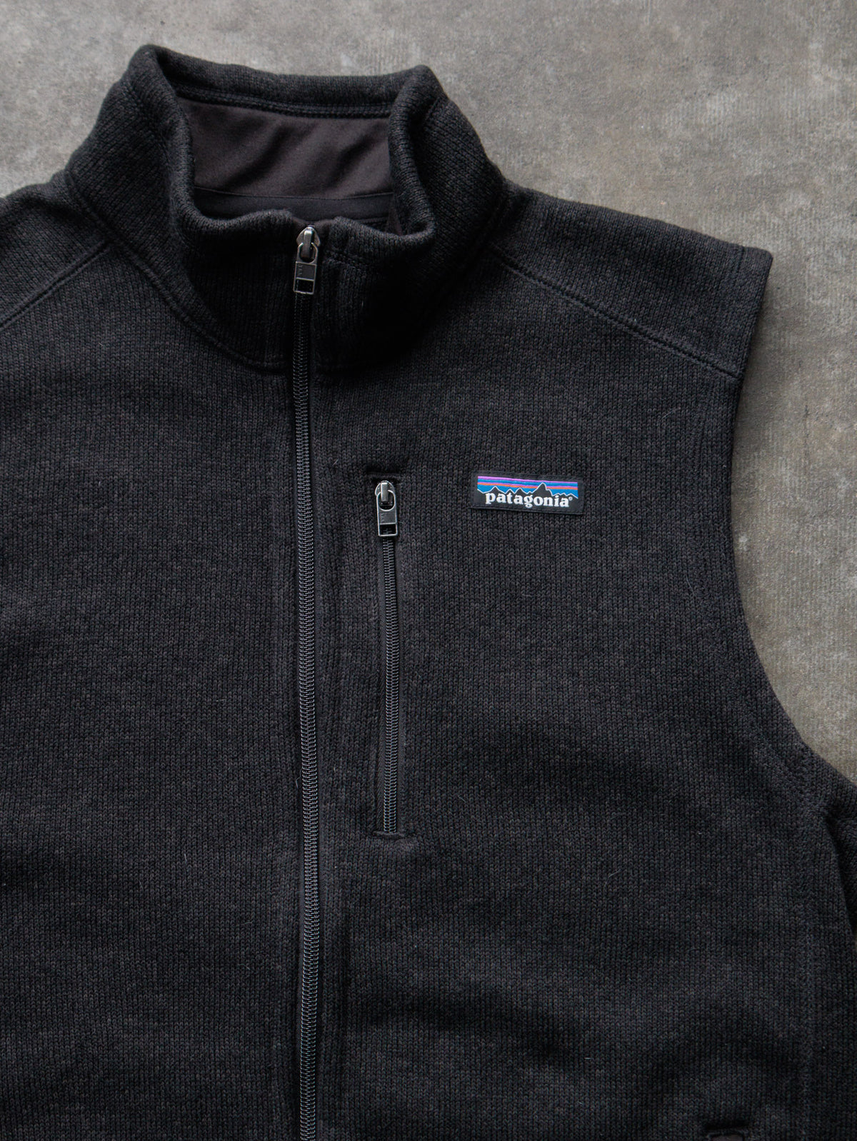 Black Patagonia Fleece Vest (M)