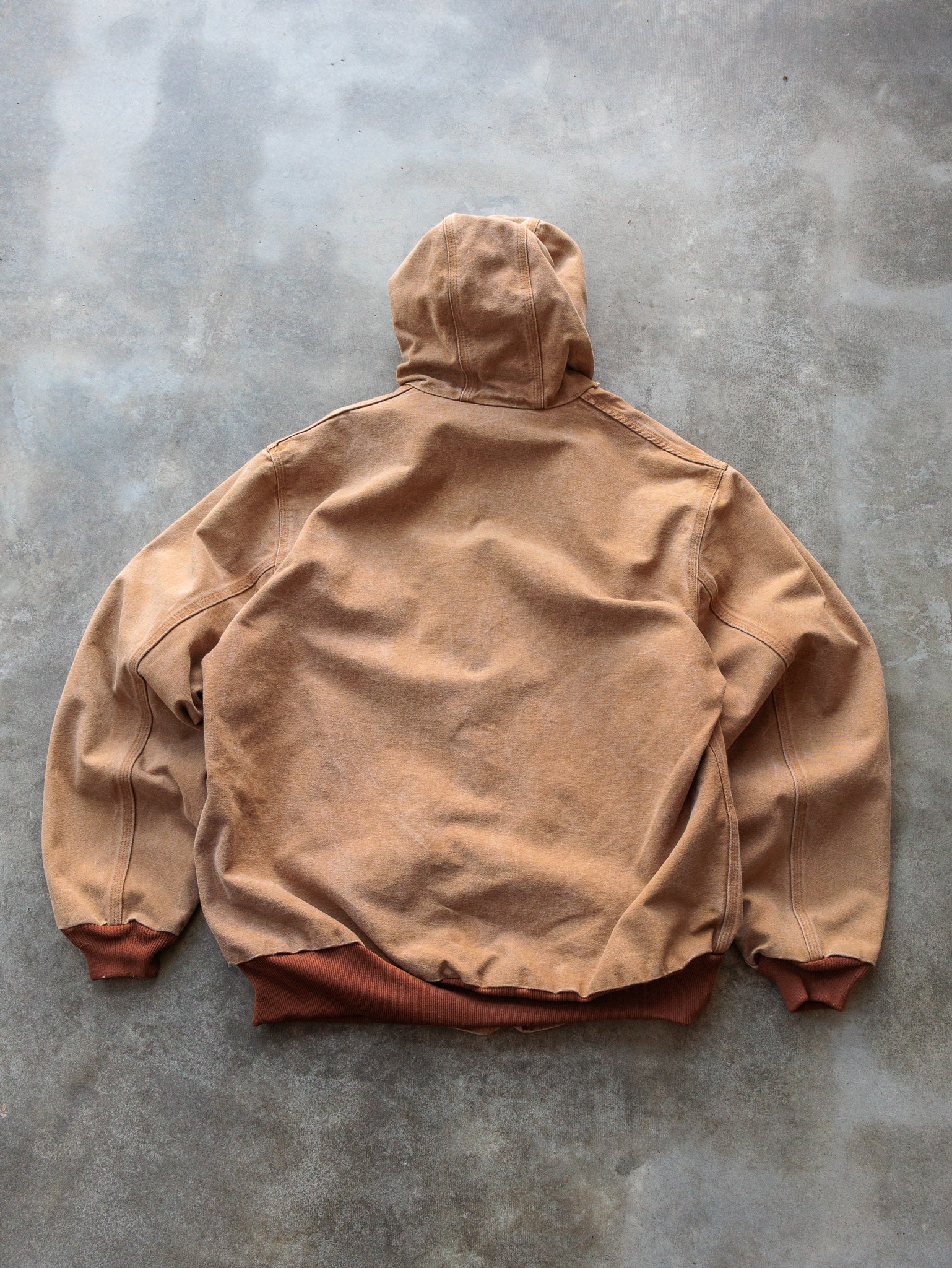 Vintage 00s Brown Carhartt Hooded Jacket (XL)