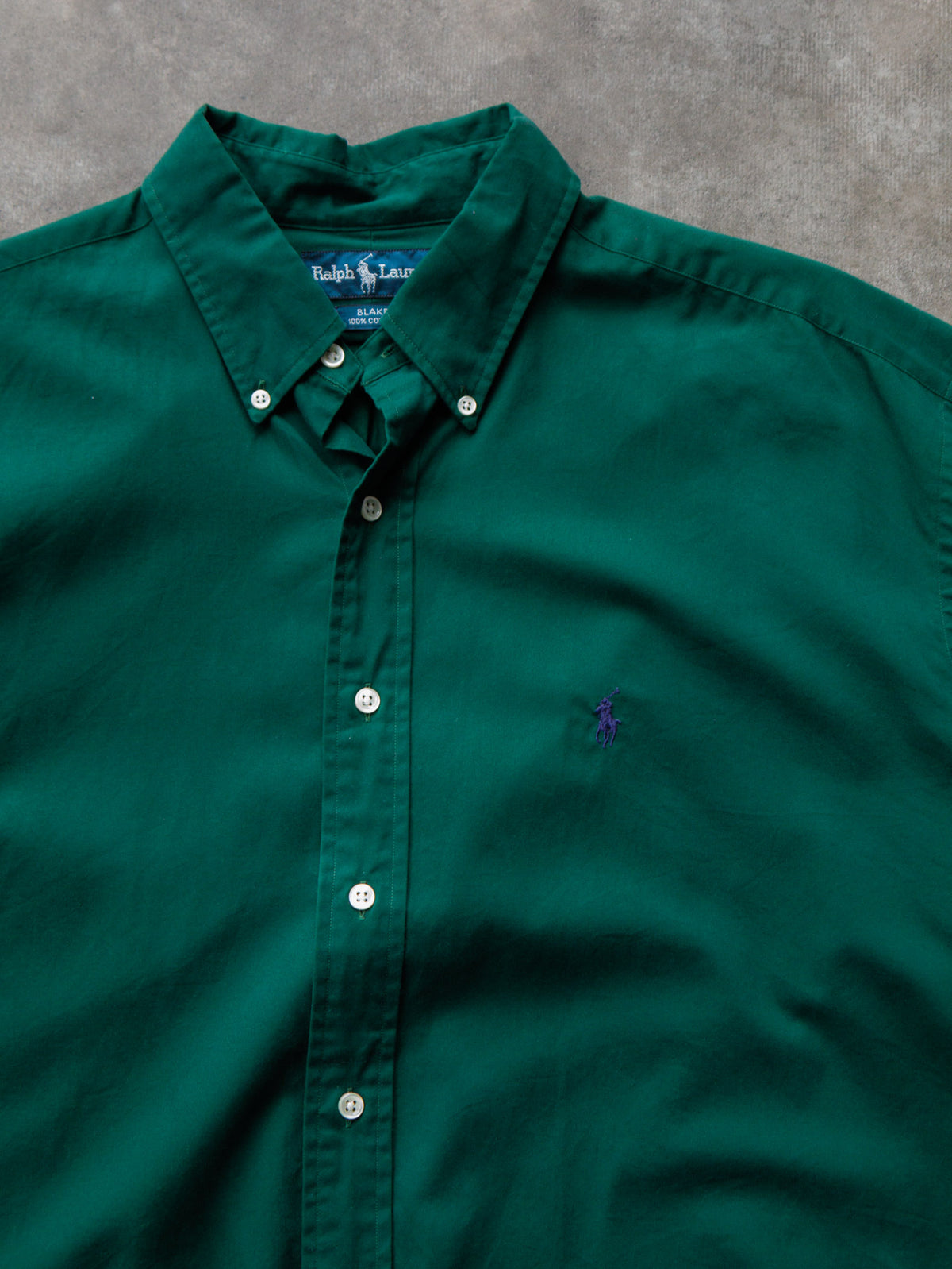 Vintage Green Ralph Lauren Shirt (XL)