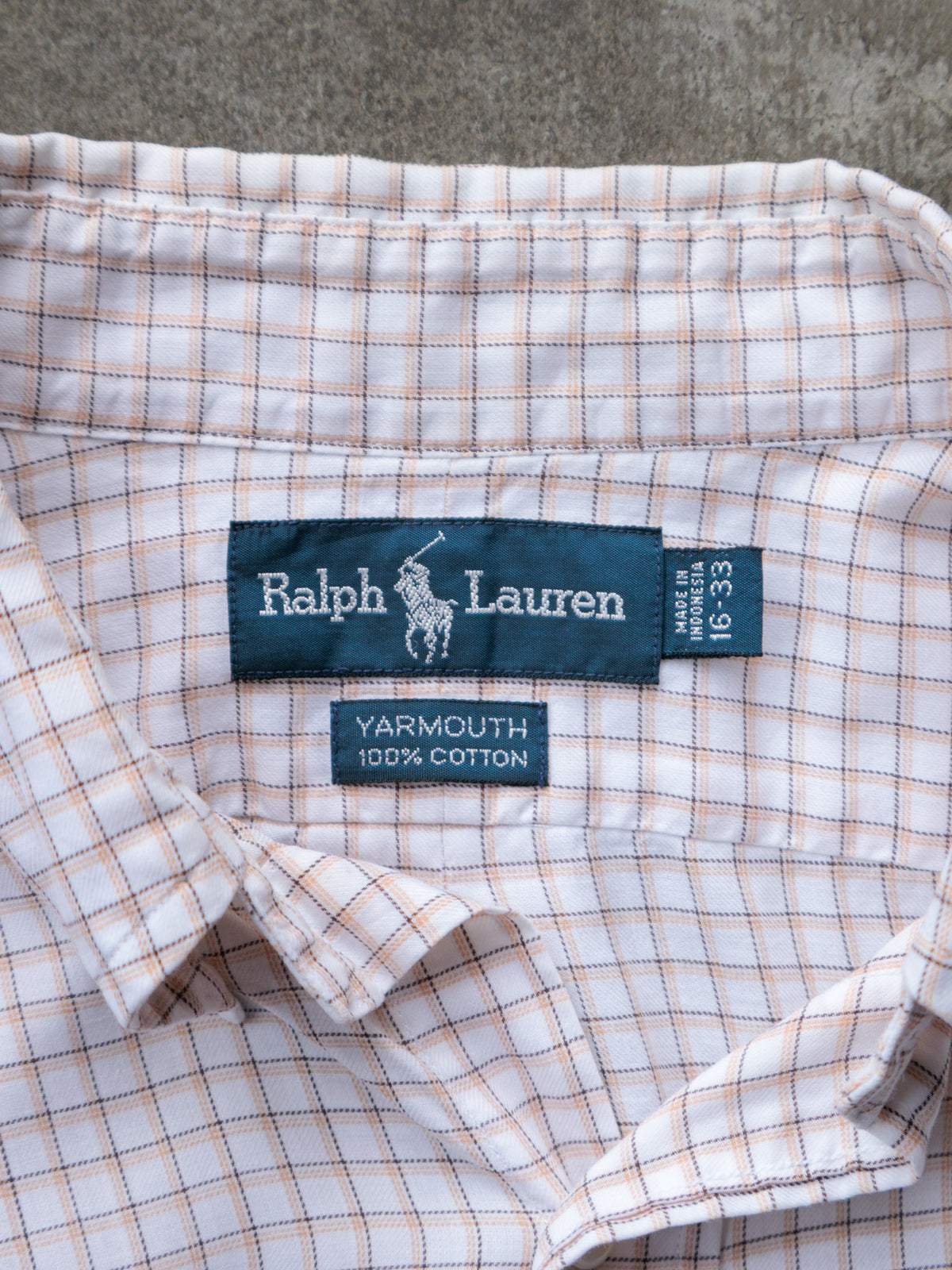 Vintage 00s White Tattersall Ralph Lauren Shirt (L)