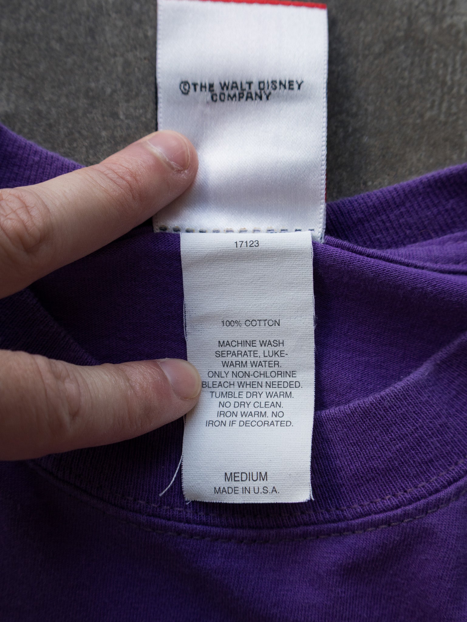Vintage Purple Walt Disney World Mickey Tee (M)