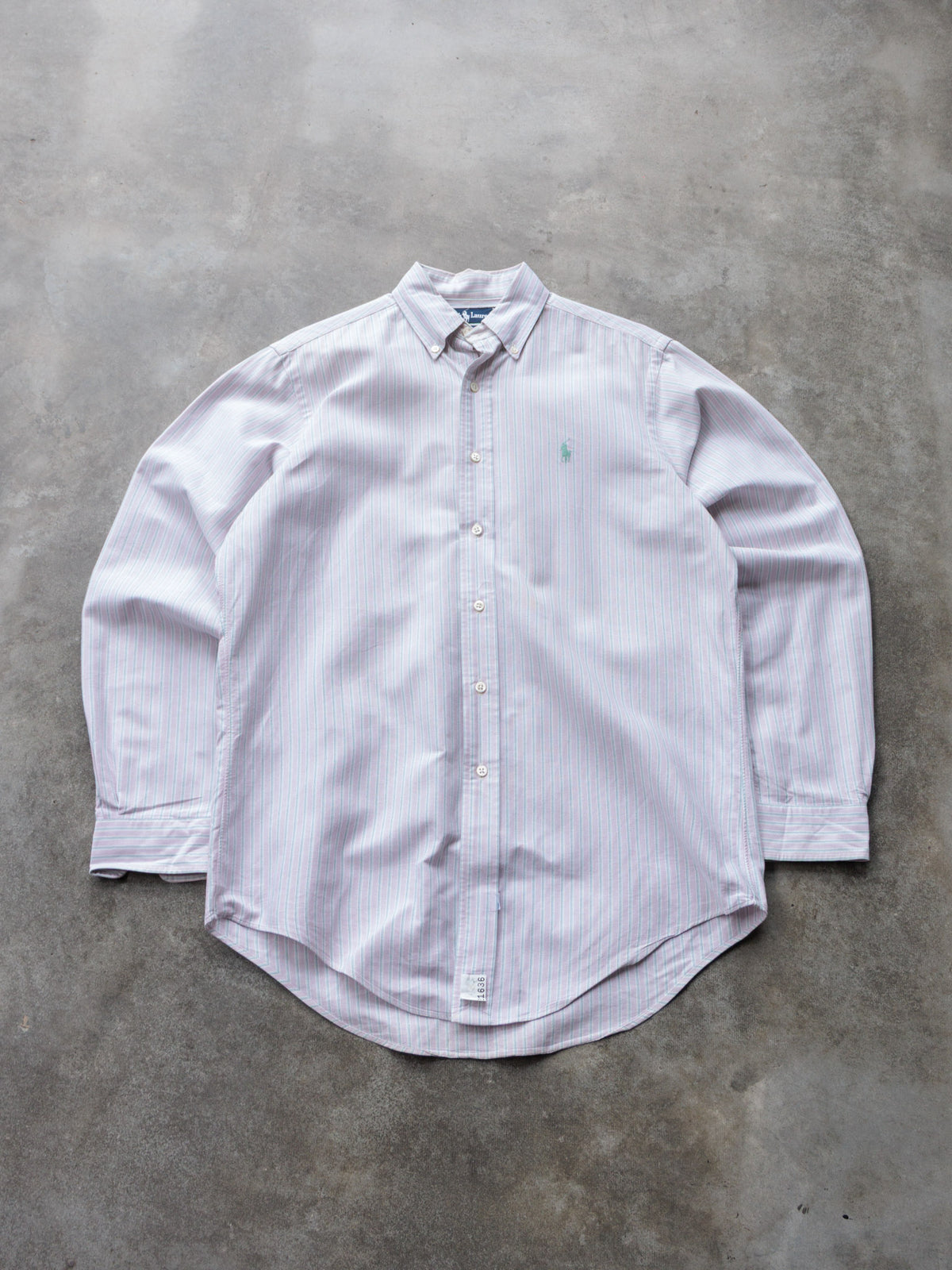 Vintage 00s Pink Striped Ralph Lauren Shirt (M)