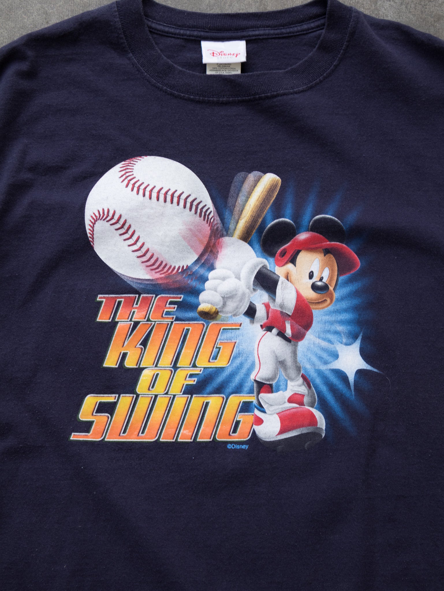 Vintage Disney Mickey Mouse Baseball Tee (2XL)