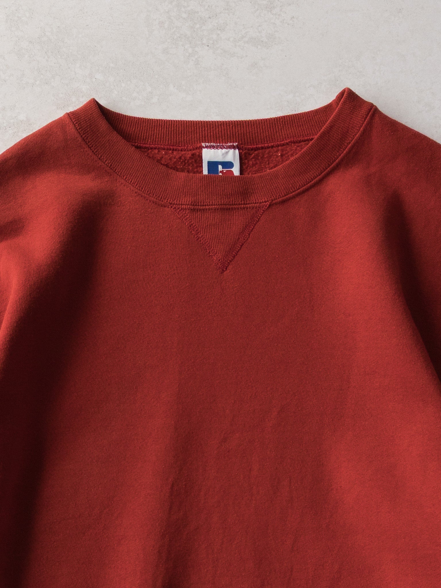 Vintage Russell Blank Red Sweatshirt (XL)