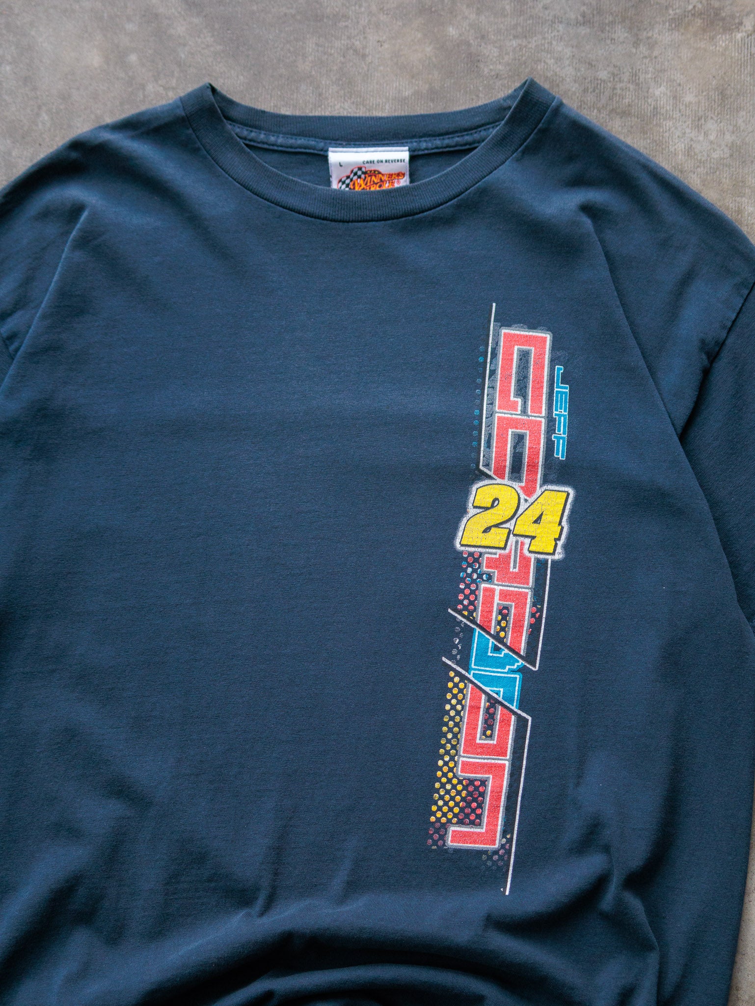 Vintage 2004 Navy Winners Circle Jeff Gordon NASCAR Tee (L)