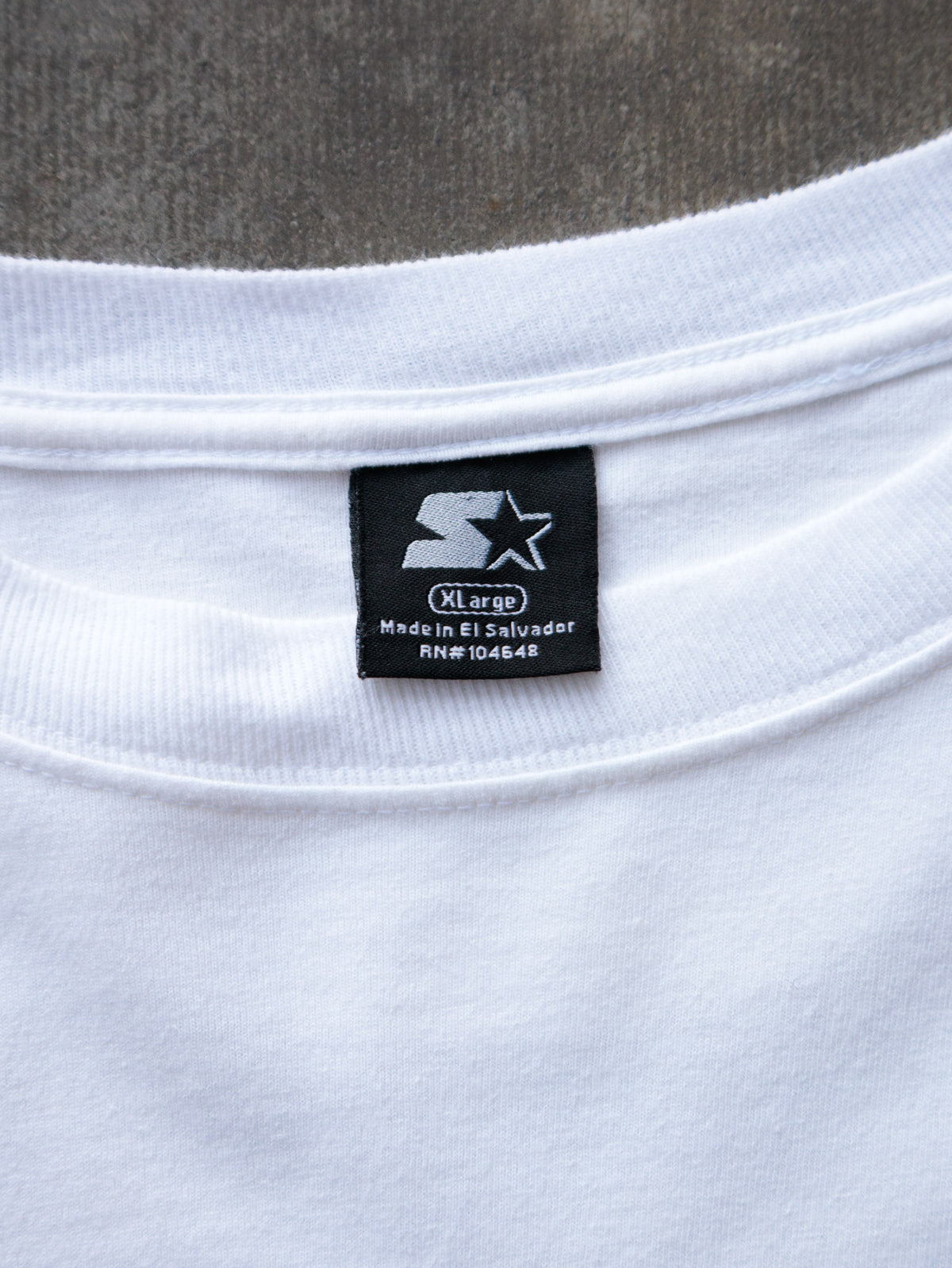 Vintage 90s White Starter Basketball Tee (XL)
