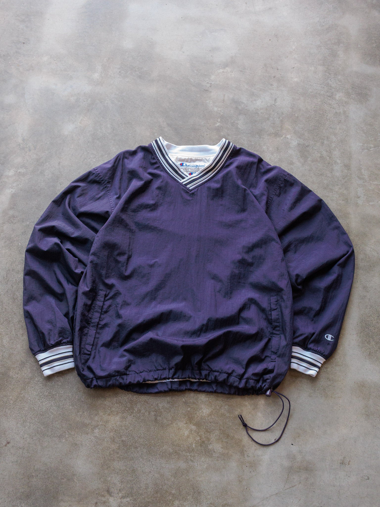 Vintage 90s Purple Champion Pullover Jacket (L)