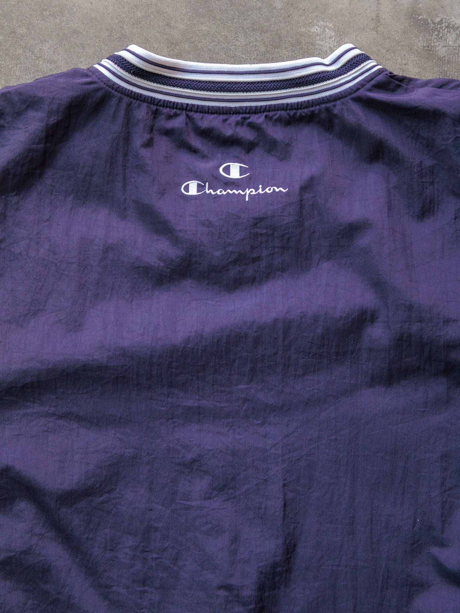 Vintage 90s Purple Champion Pullover Jacket (L)