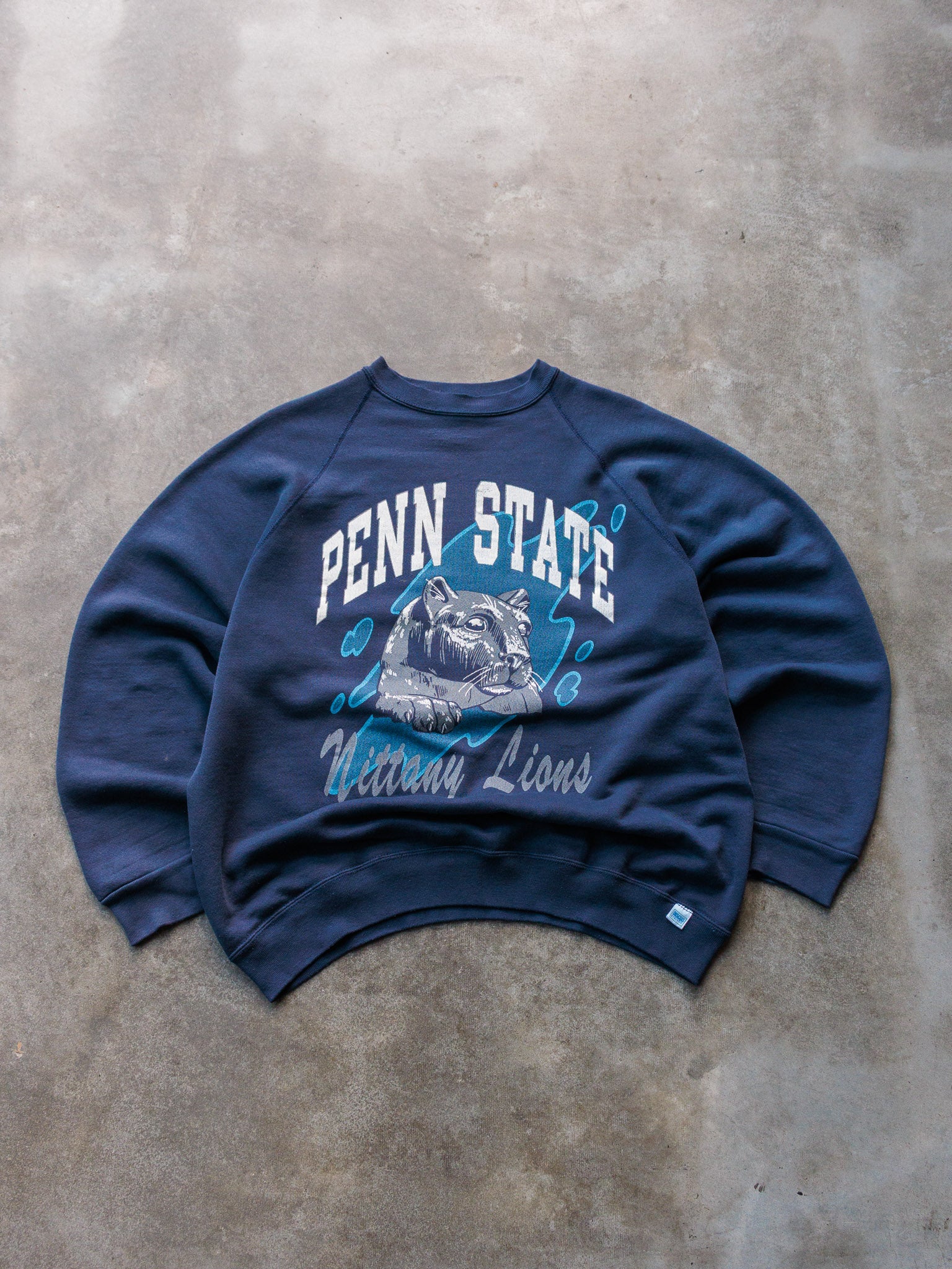 Vintage 90s Navy Penn State Nittany Lions Sweatshirt (XL)