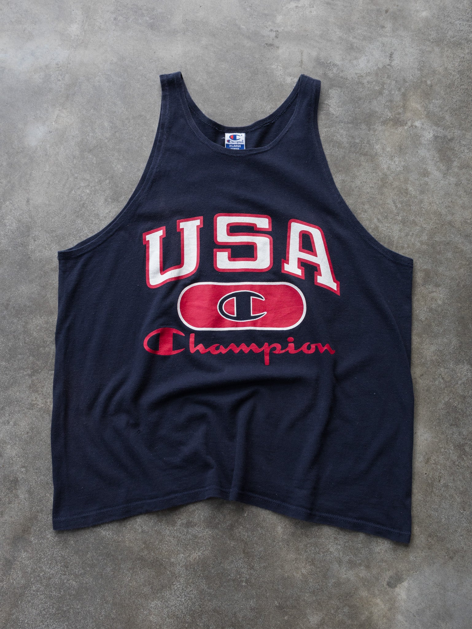 Vintage 90s Navy Champion USA Tank (XL)