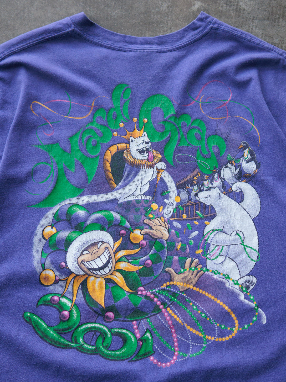 Vintage 2001 Purple Eskimo Joe's Mardi Gras Tee (2XL)