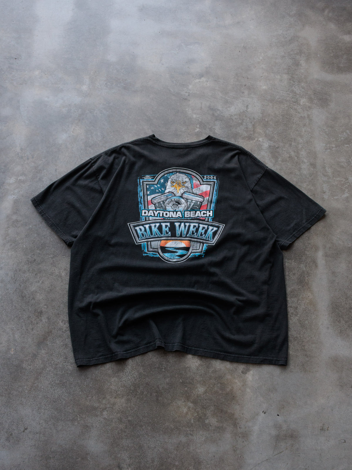 Vintage 2004 Black Daytona Beach Bike Week Tee (2XL)