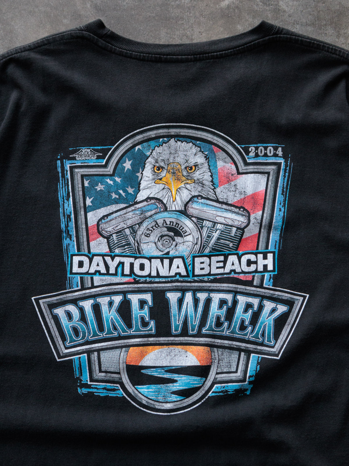 Vintage 2004 Black Daytona Beach Bike Week Tee (2XL)