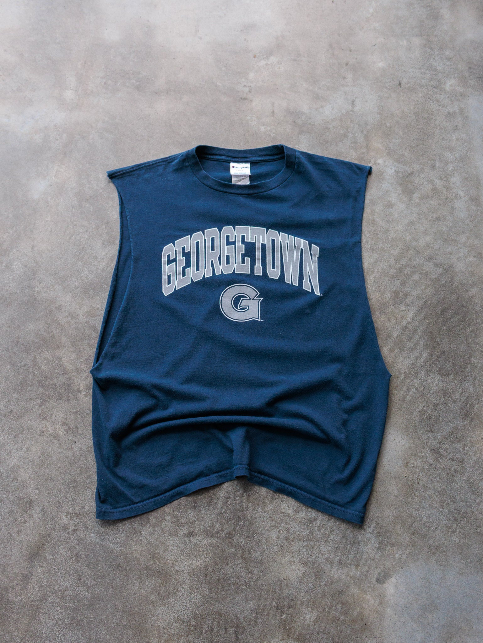 Vintage 00s Navy Champion Georgetown Hoyas Tank (L)