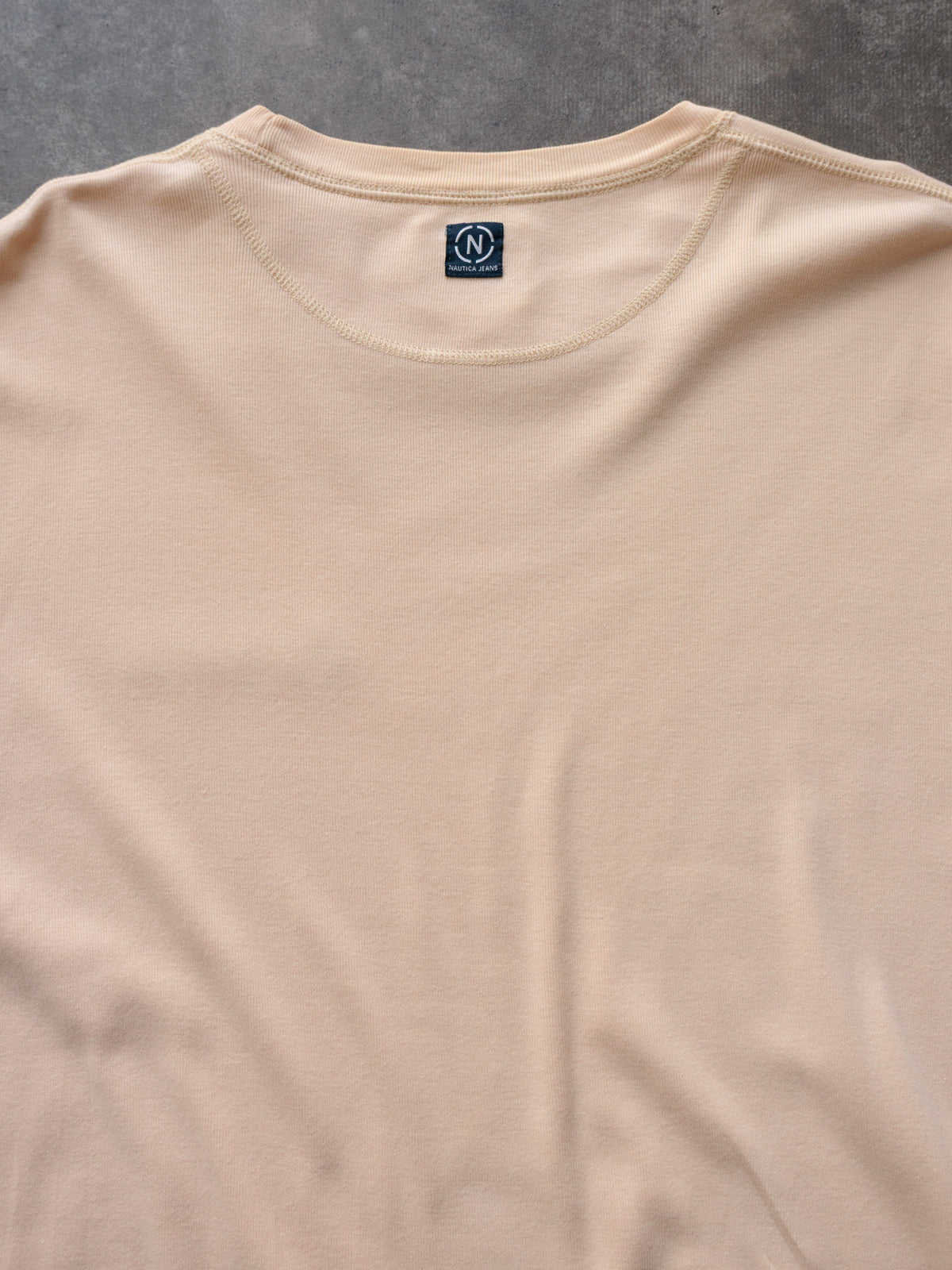 Vintage 90s Peach Nautica Jeans Company Tee (L)