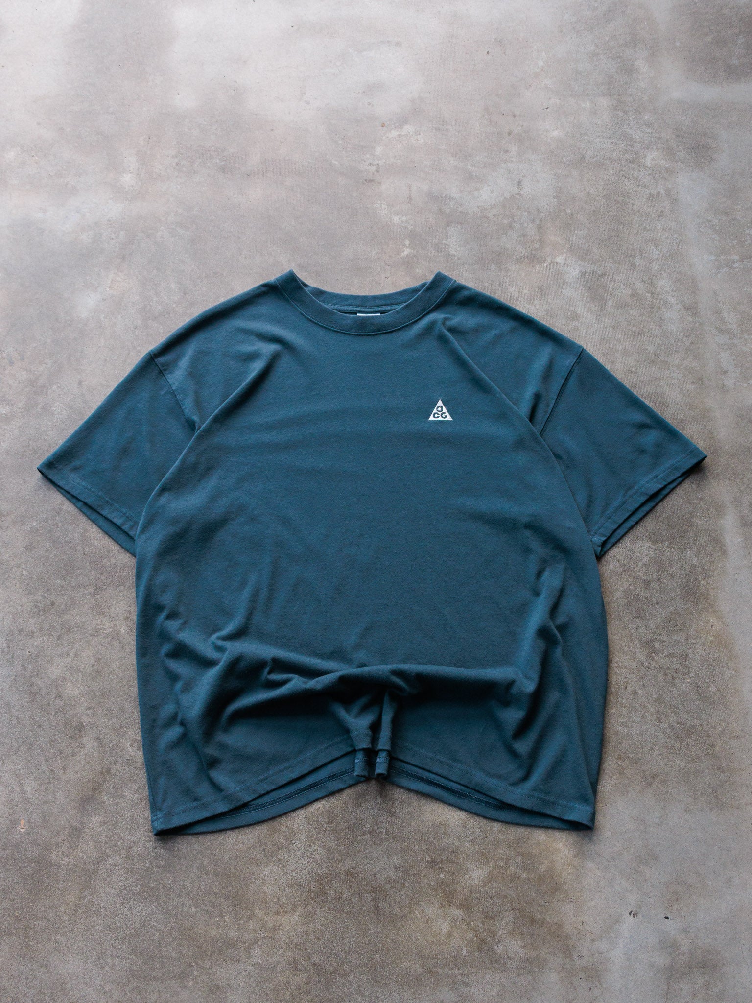 Vintage Teal Nike ACG Logo Tee (XL)