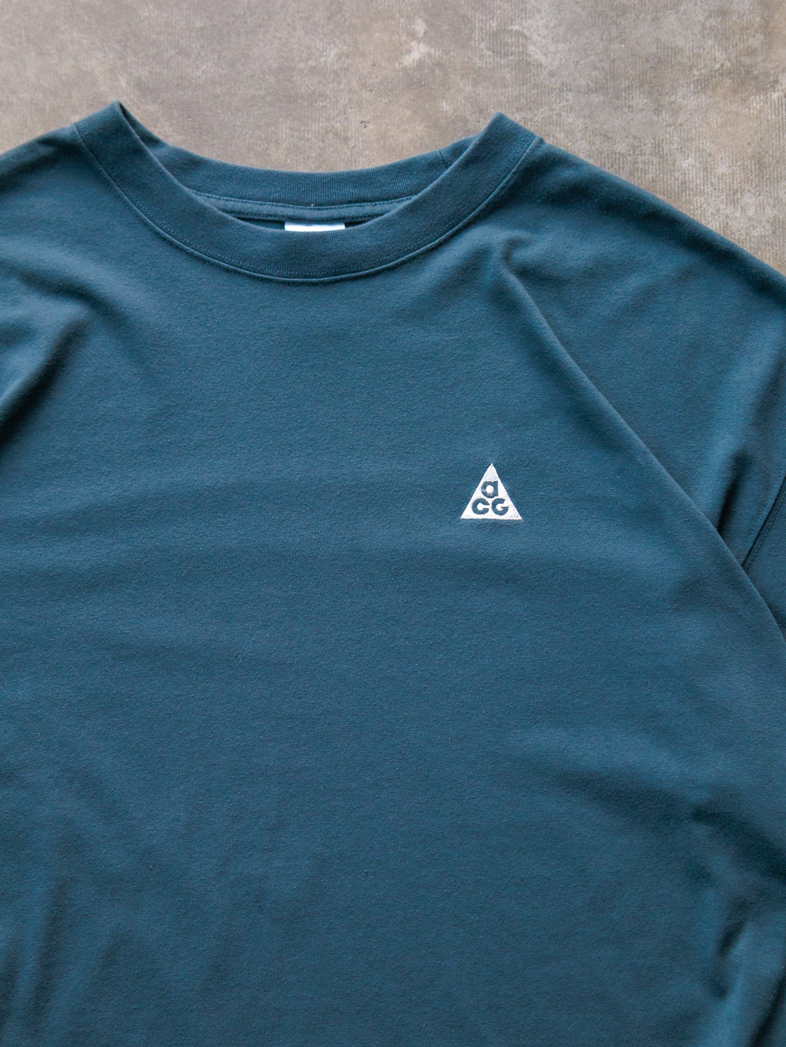 Vintage Teal Nike ACG Logo Tee (XL)