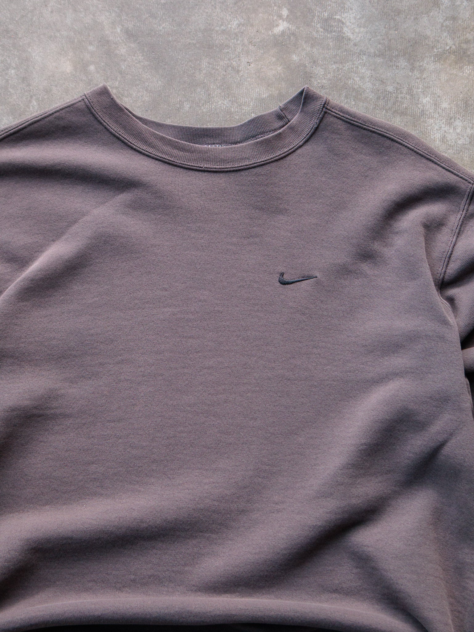 Vintage 90s Brown Nike Swoosh Sweatshirt (L)